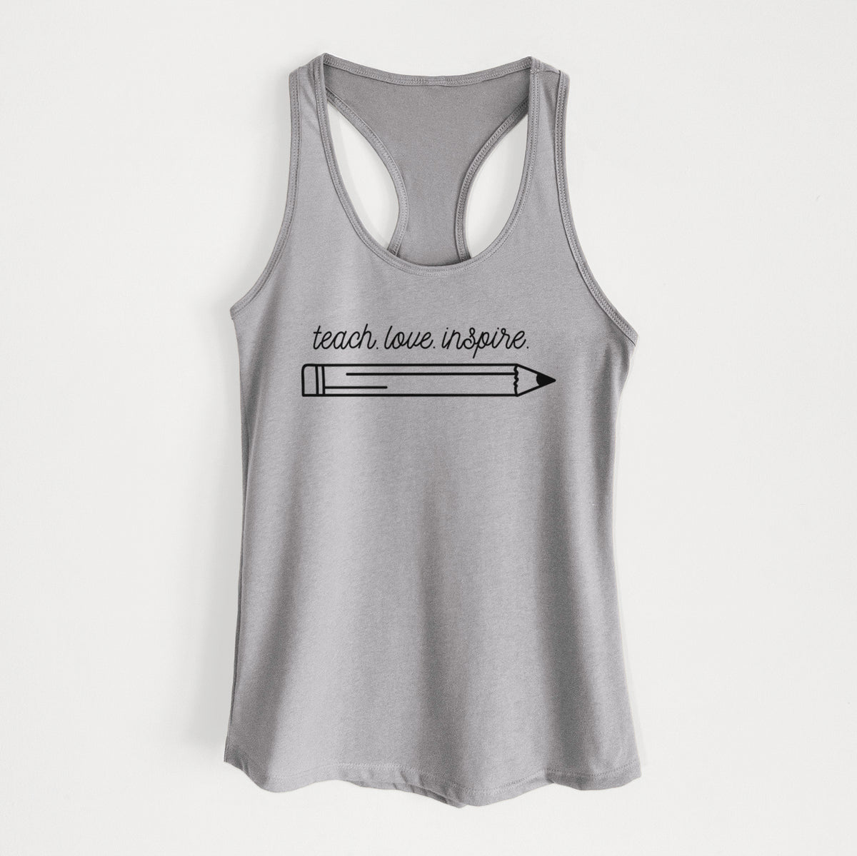 teach. love. inspire. - Women's Racerback Tanktop