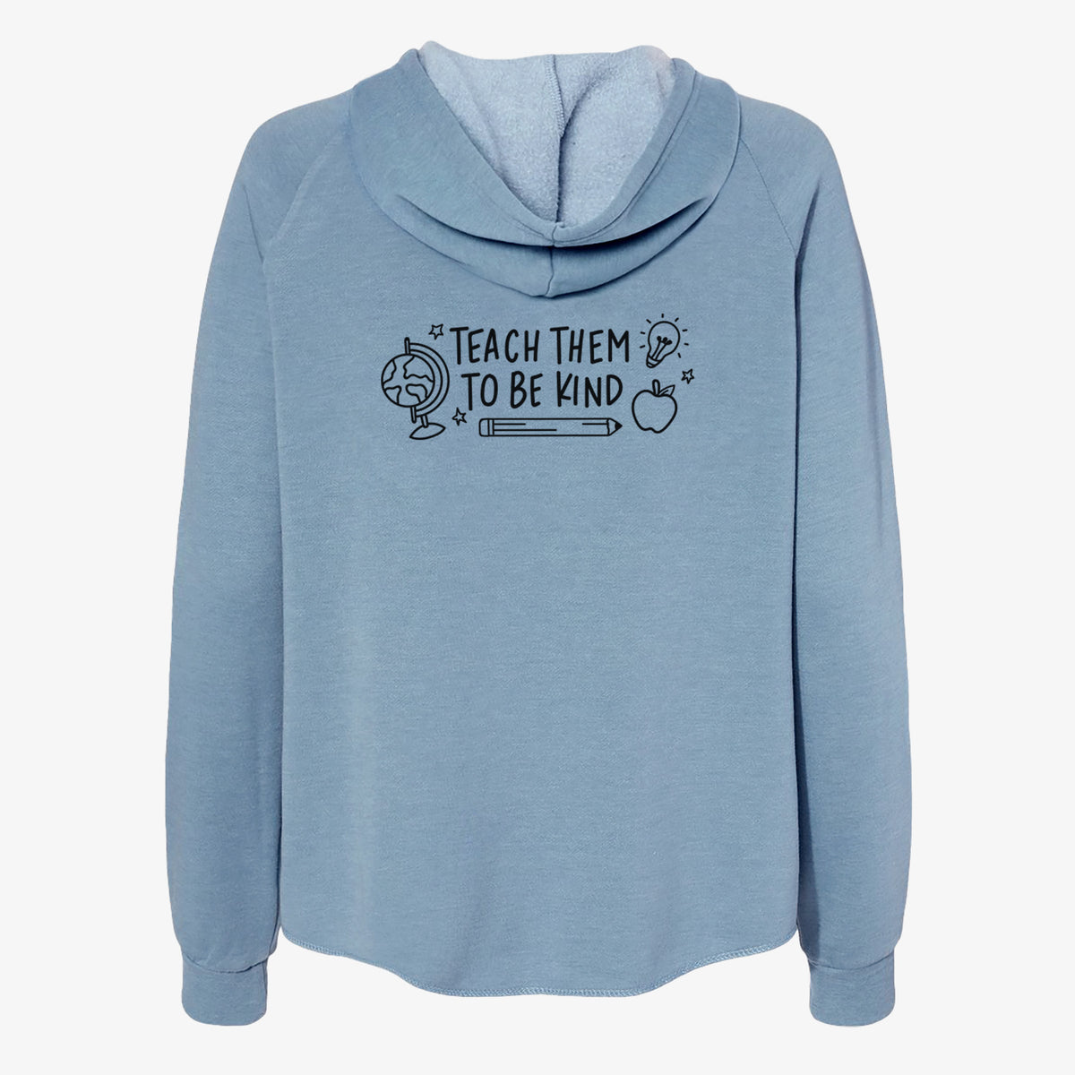 Teach Them To Be Kind - Women's Cali Wave Zip-Up Sweatshirt