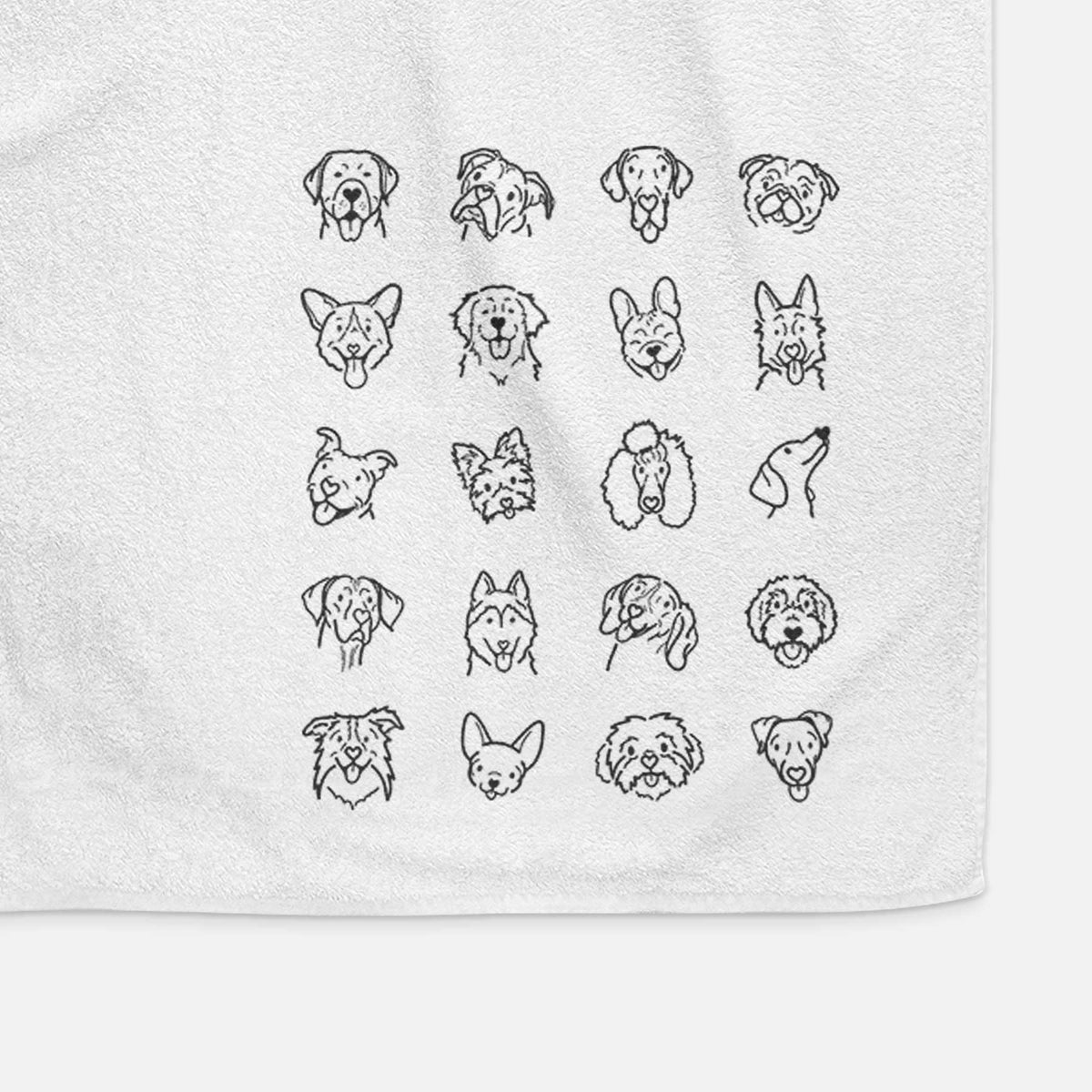 The Doggy Bunch Decorative Hand Towel