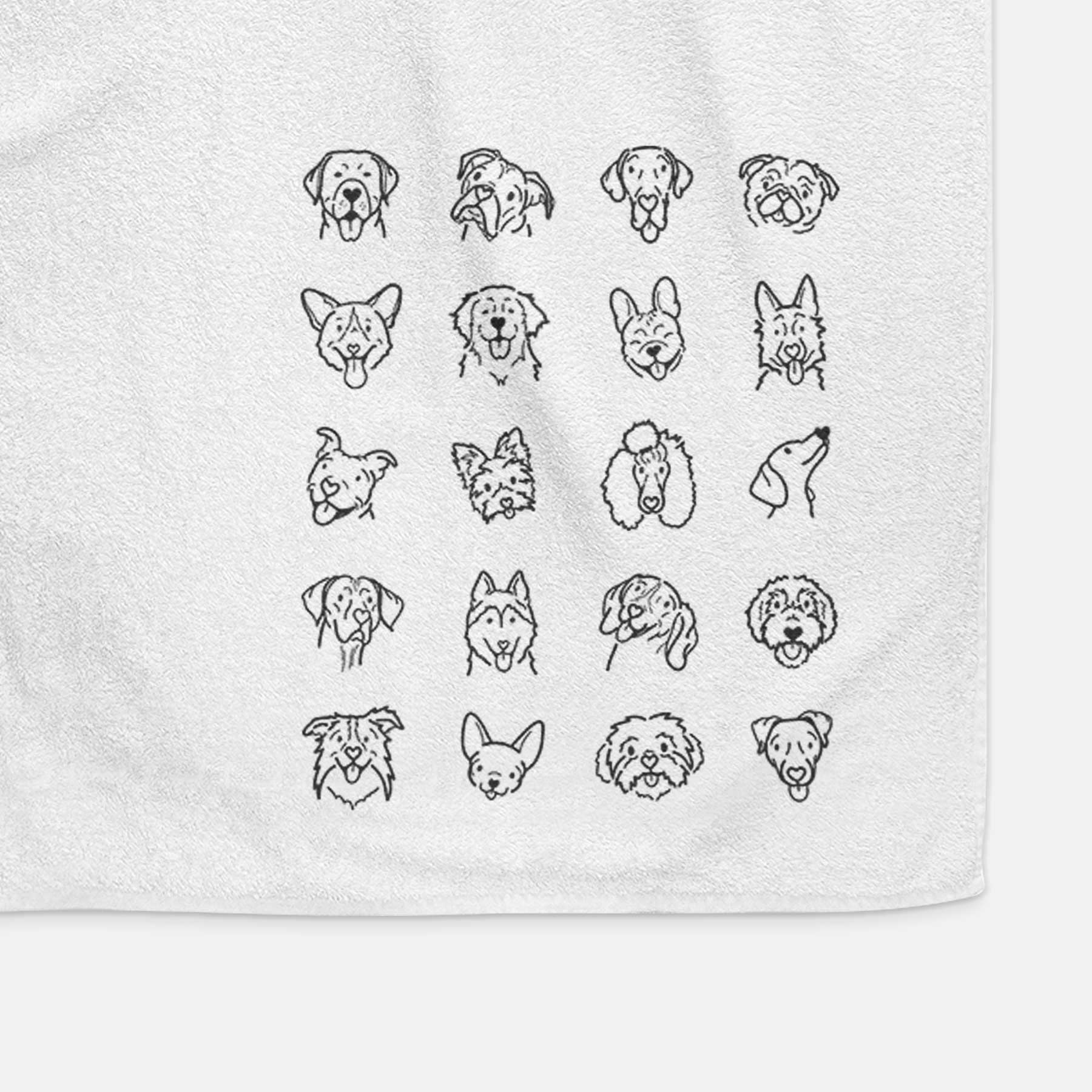 The Doggy Bunch Decorative Hand Towel