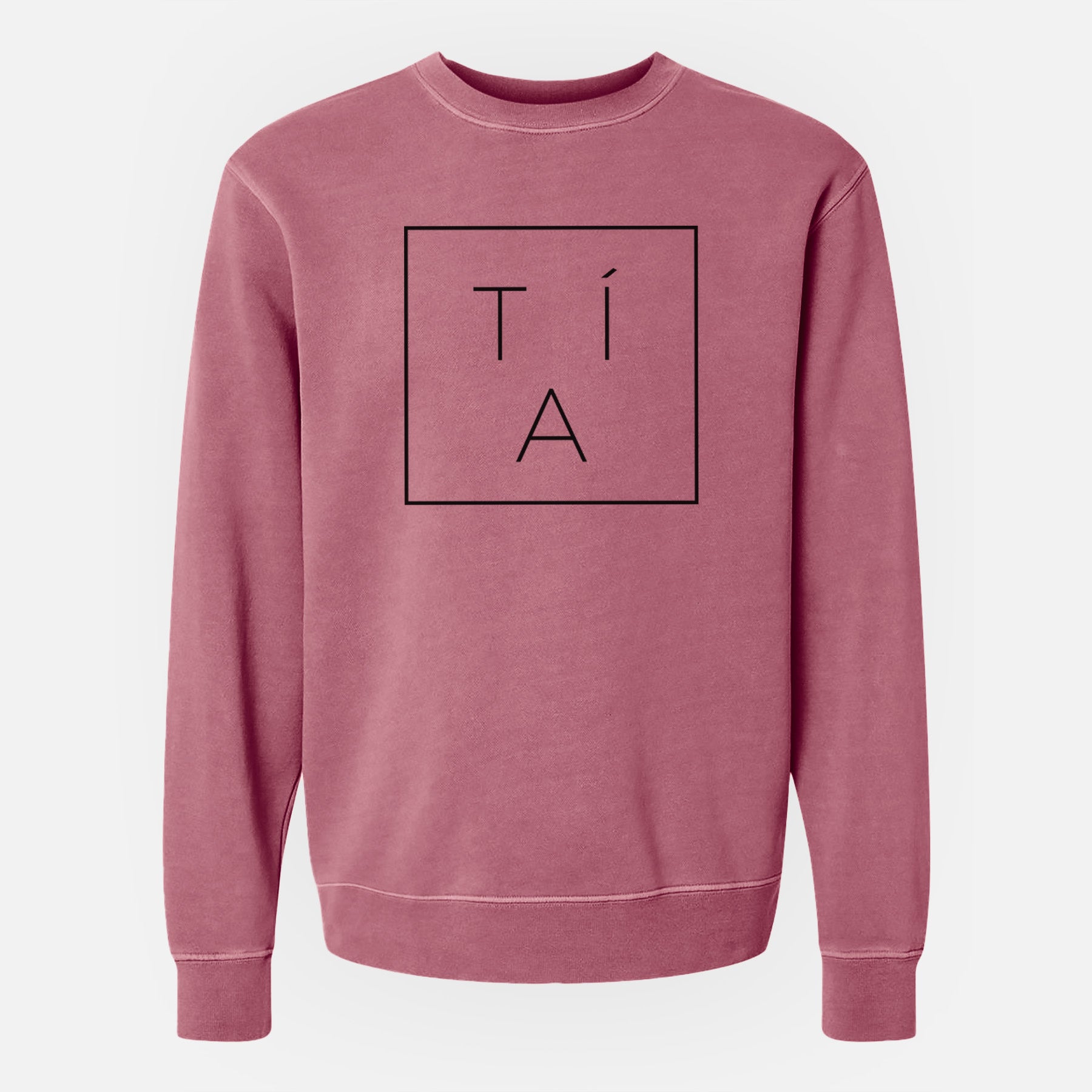 Tia Boxed - Unisex Pigment Dyed Crew Sweatshirt