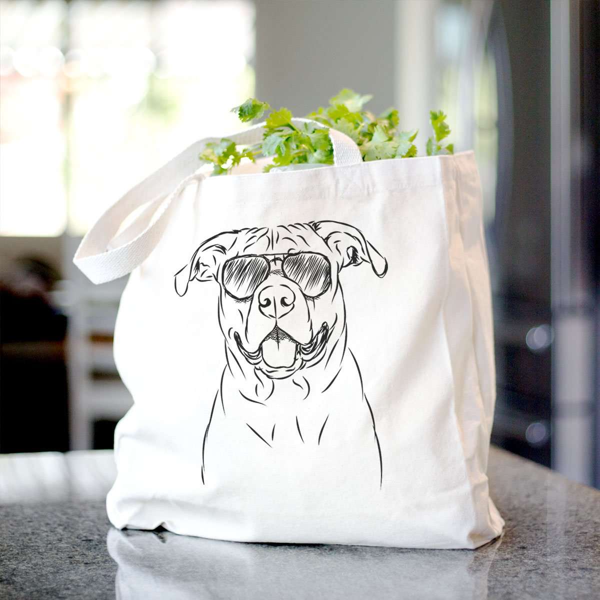 Timmy the Boxer/Rottweiler Mix - Tote Bag