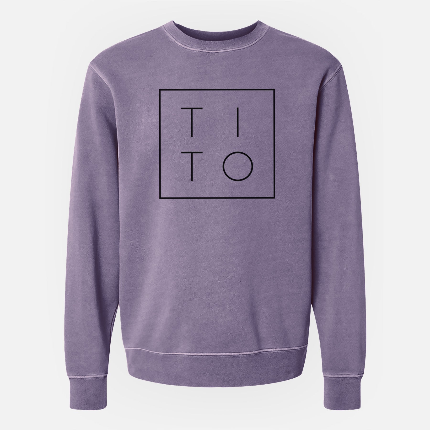 Tito Boxed - Unisex Pigment Dyed Crew Sweatshirt