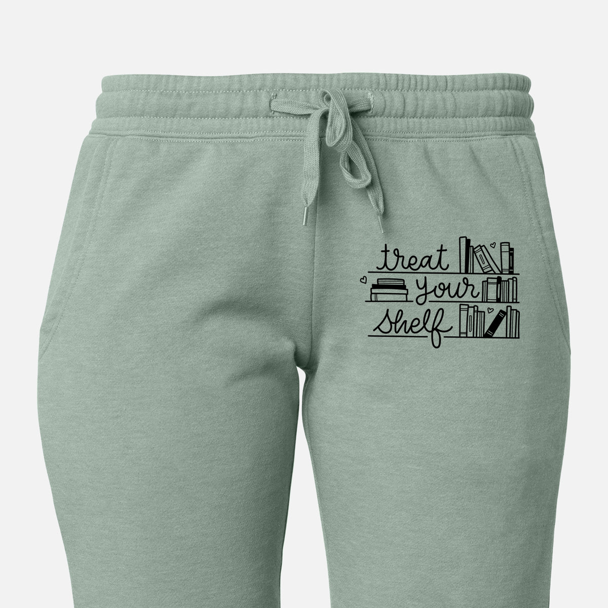 Treat Your Shelf - Book Pun - Women&#39;s Cali Wave Joggers