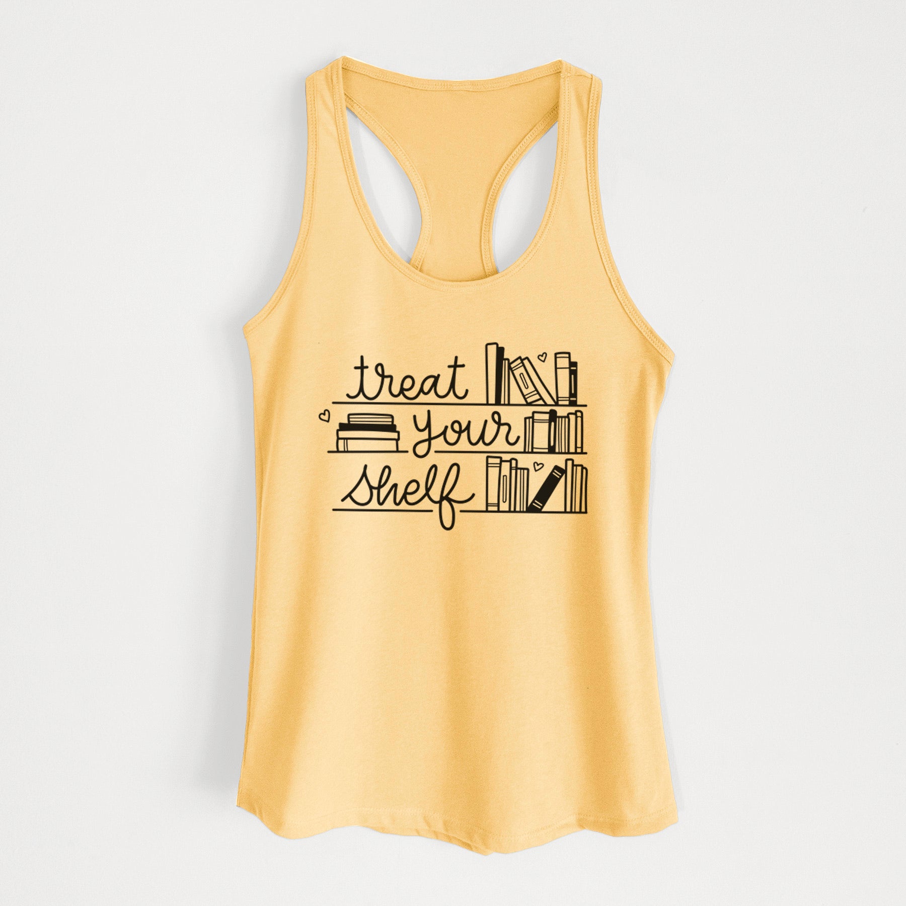 Treat Your Shelf - Book Pun - Women's Racerback Tanktop