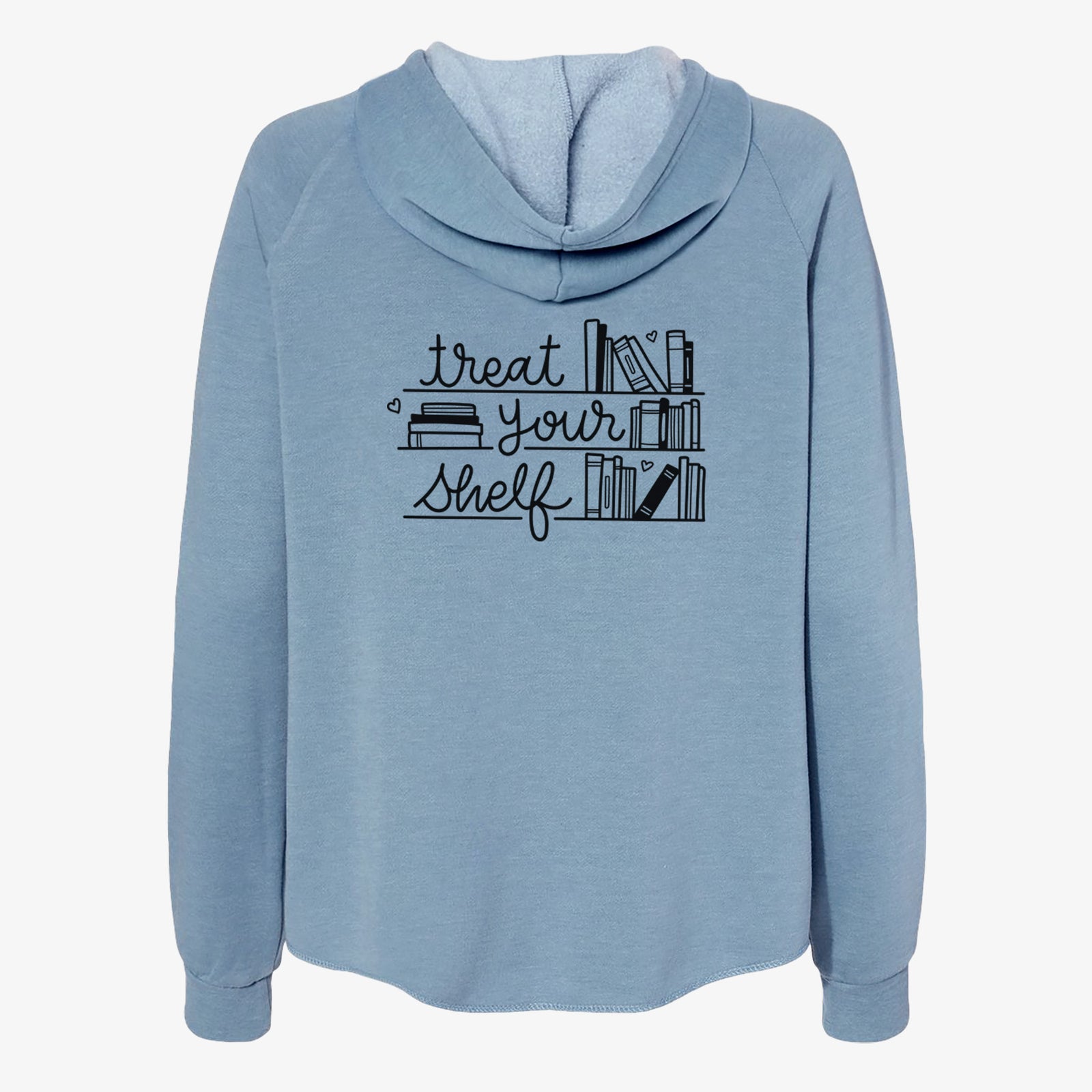 Treat Your Shelf - Book Pun - Women's Cali Wave Zip-Up Sweatshirt