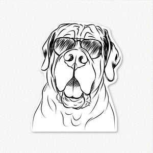 Tufton the English Mastiff - Decal Sticker
