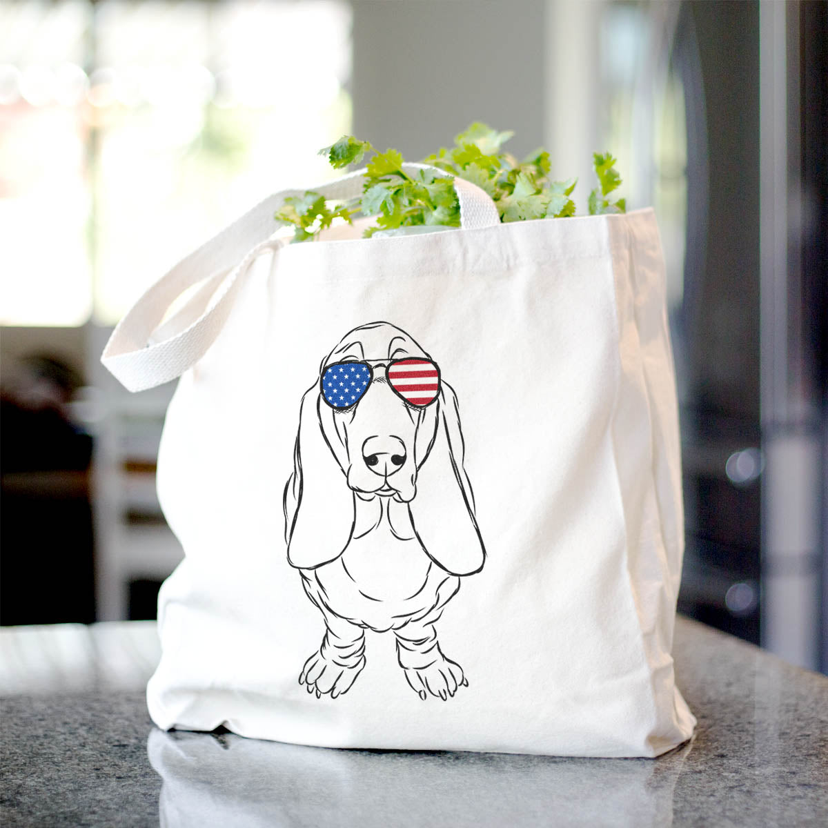 Charlie the Basset Hound - Tote Bag