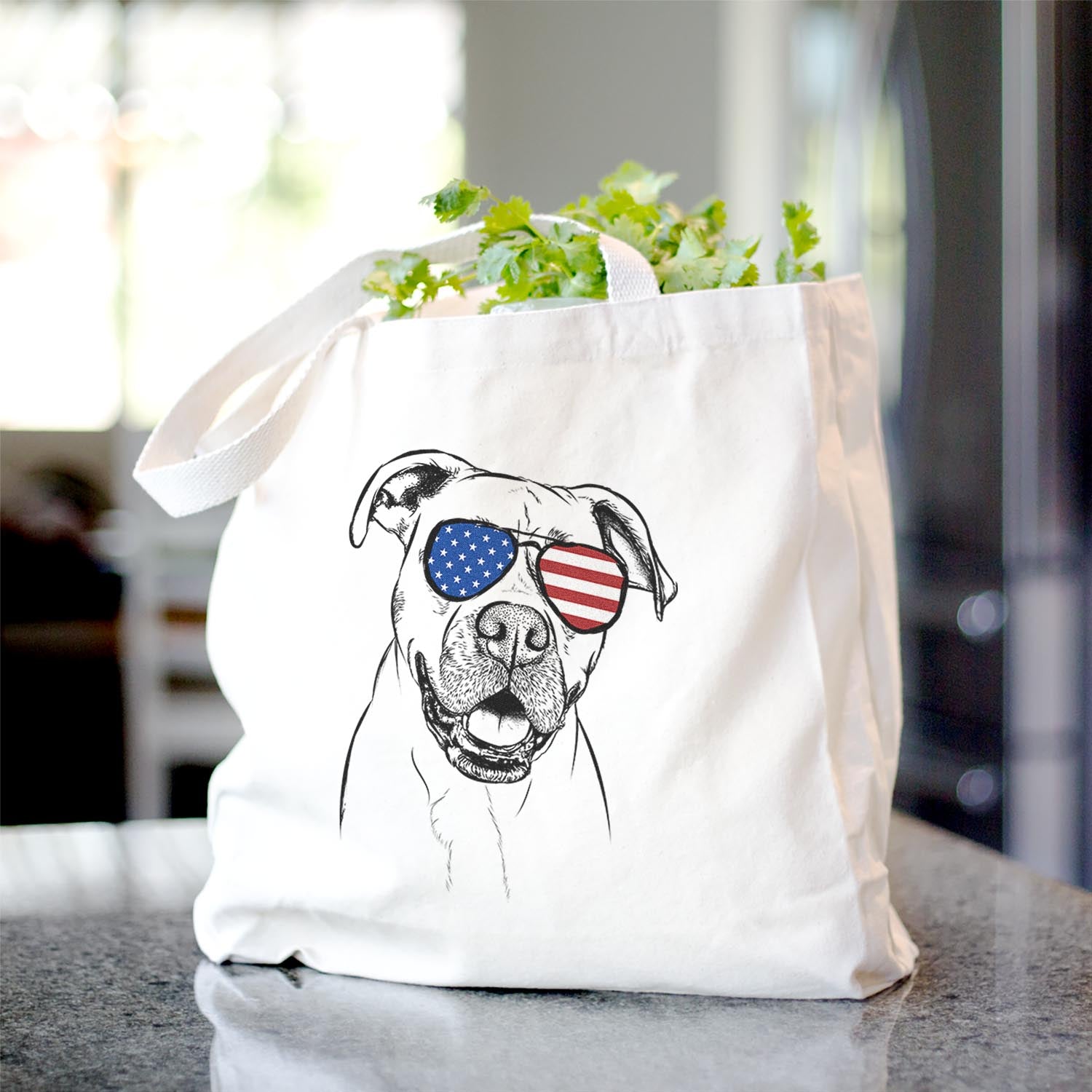 Frankie Tankie the Boxer Mix - Tote Bag