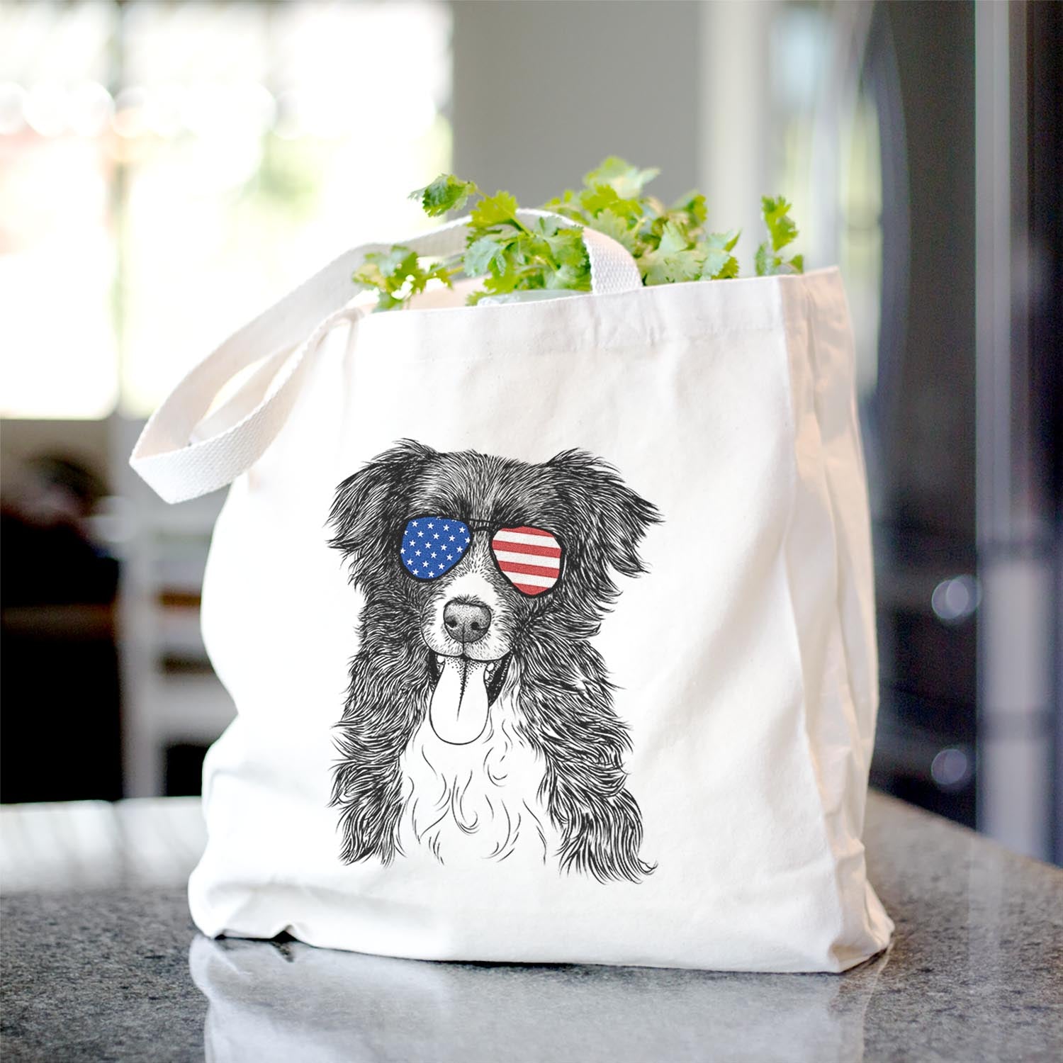 Indi the Border Collie - Tote Bag