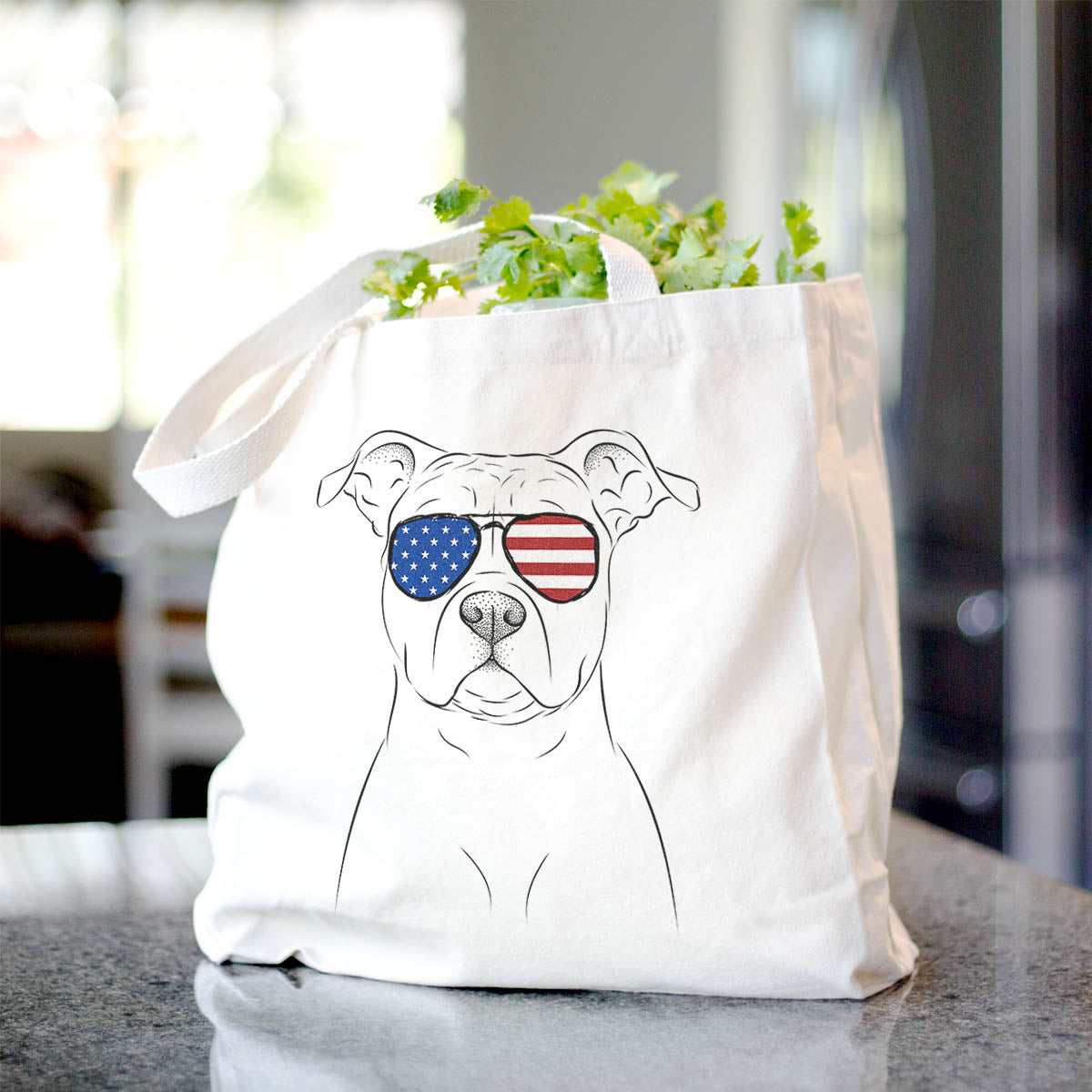 Jethro the American Staffordshire Terrier - Tote Bag