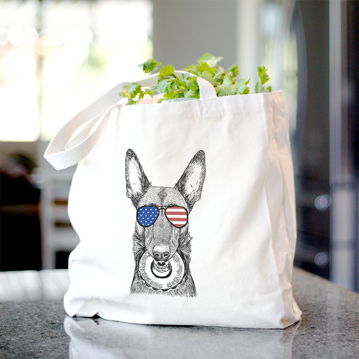 Juno the Belgian Malinois - Tote Bag