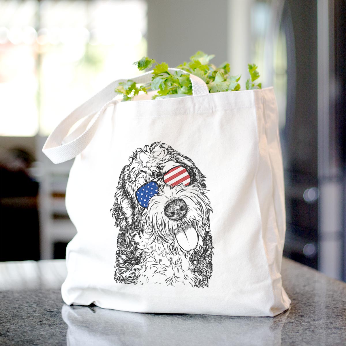 Kaci the Bernedoodle - Tote Bag