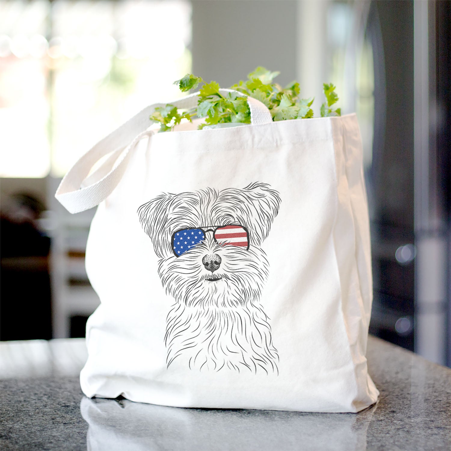 Kiwi the Morkie - Tote Bag