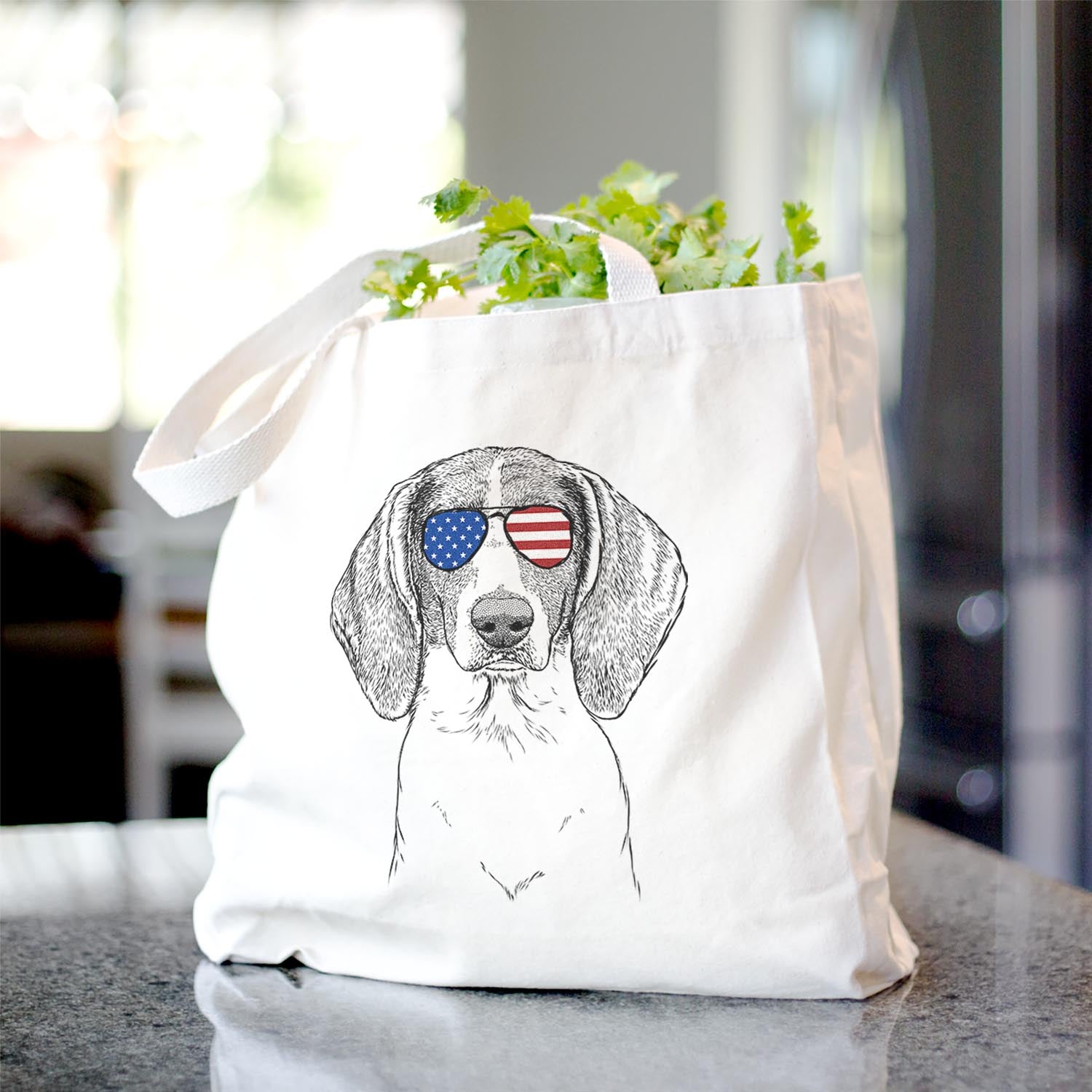 Orin the Treeing Walker Coonhound - Tote Bag