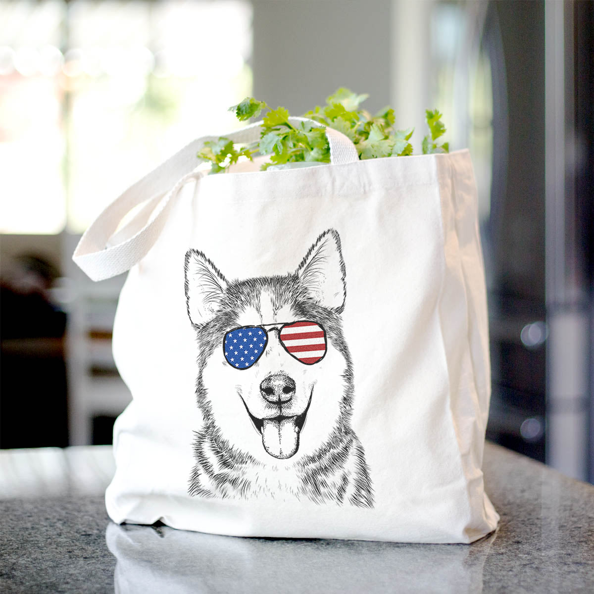 Sesi the Siberian Husky - Tote Bag