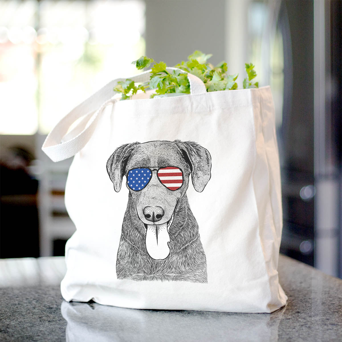 Tobes the Chocolate Lab - Tote Bag