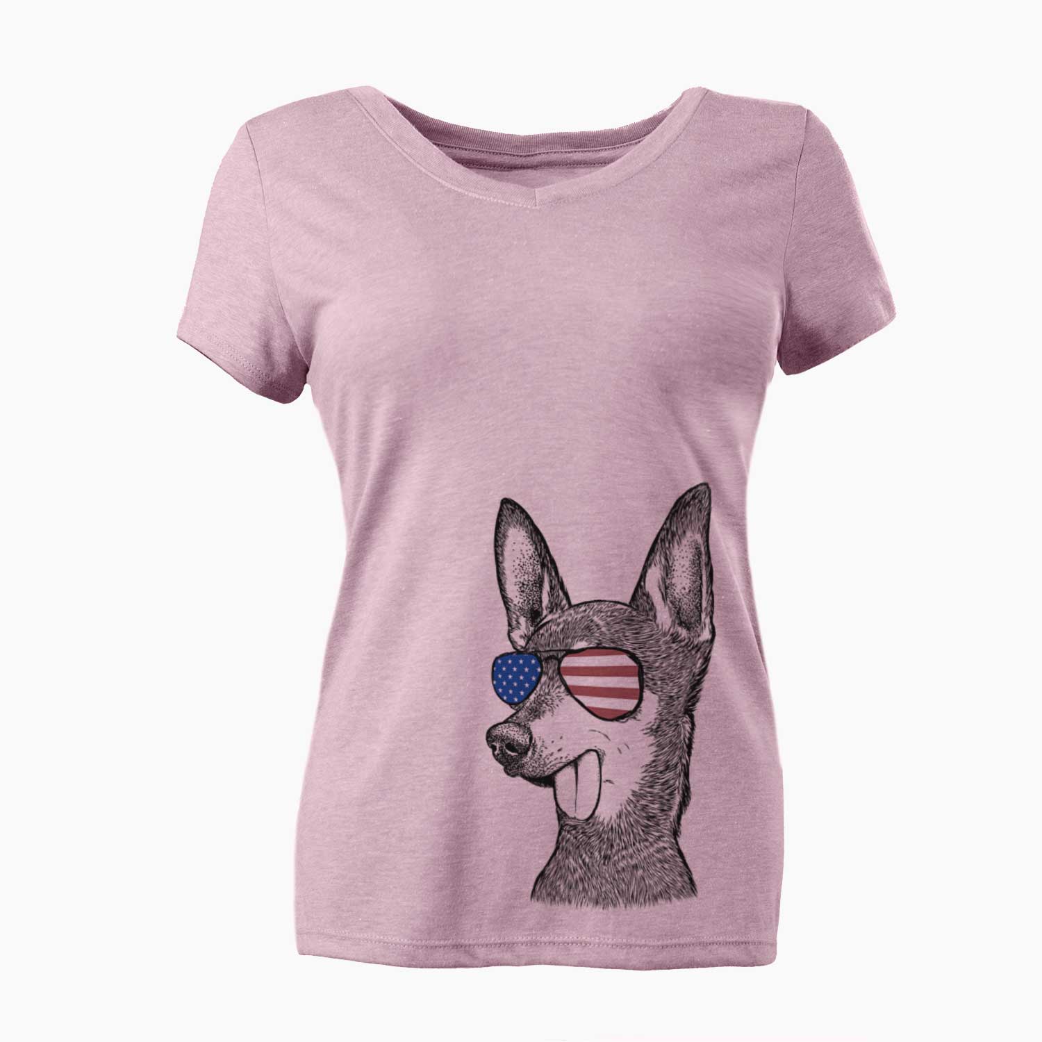 USA Aaron the Chihuahua - Women's Perfect V-neck Shirt