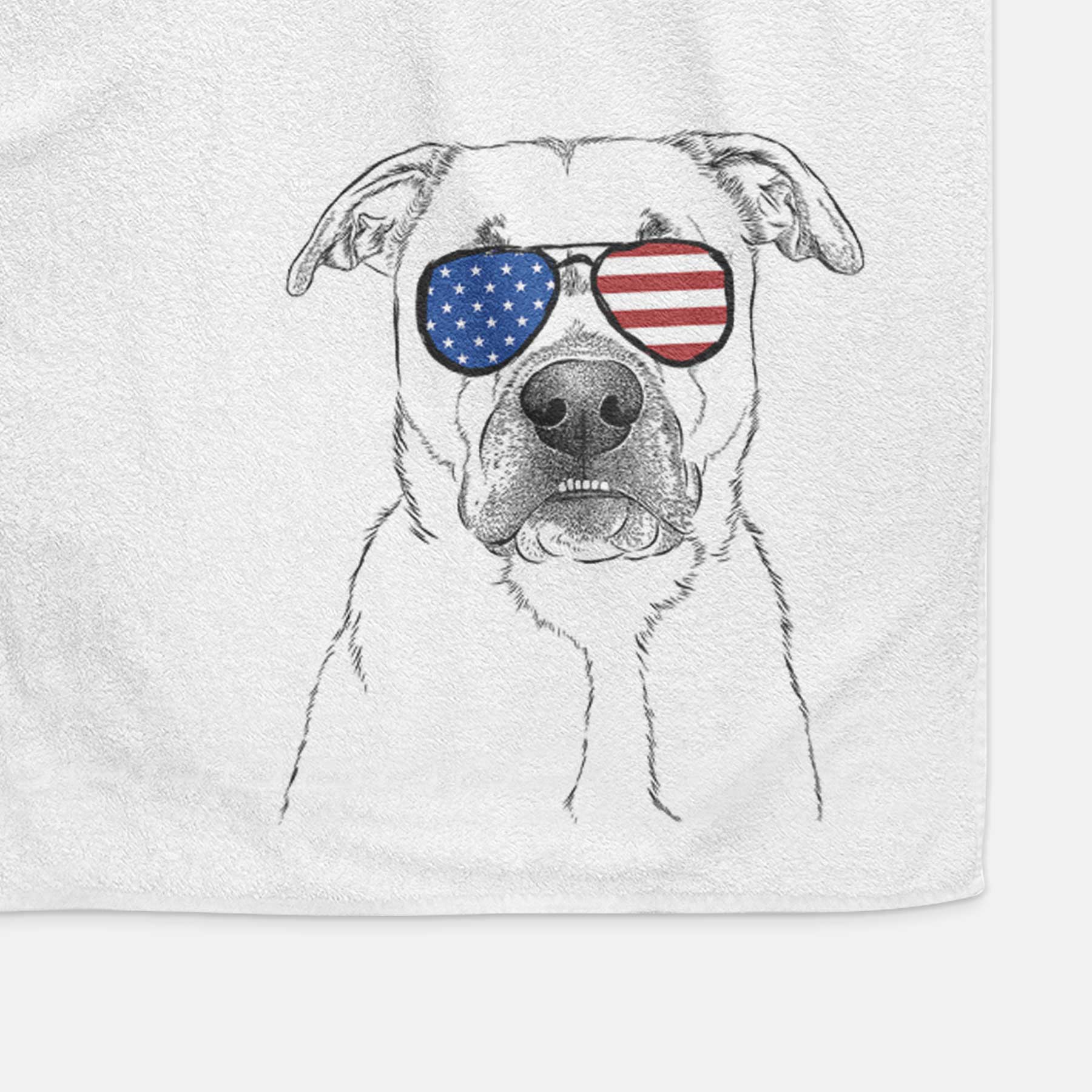 Abby the Boxer Beagle Mix Decorative Hand Towel