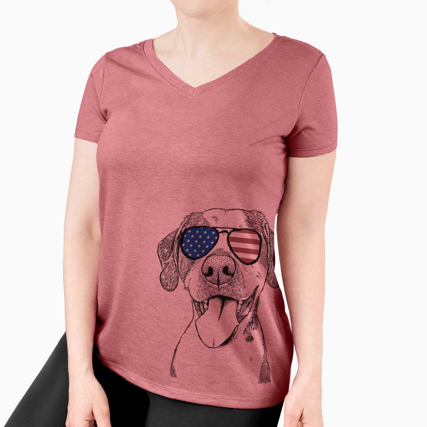 USA Ace Boogie the Mixed Breed - Women's Perfect V-neck Shirt