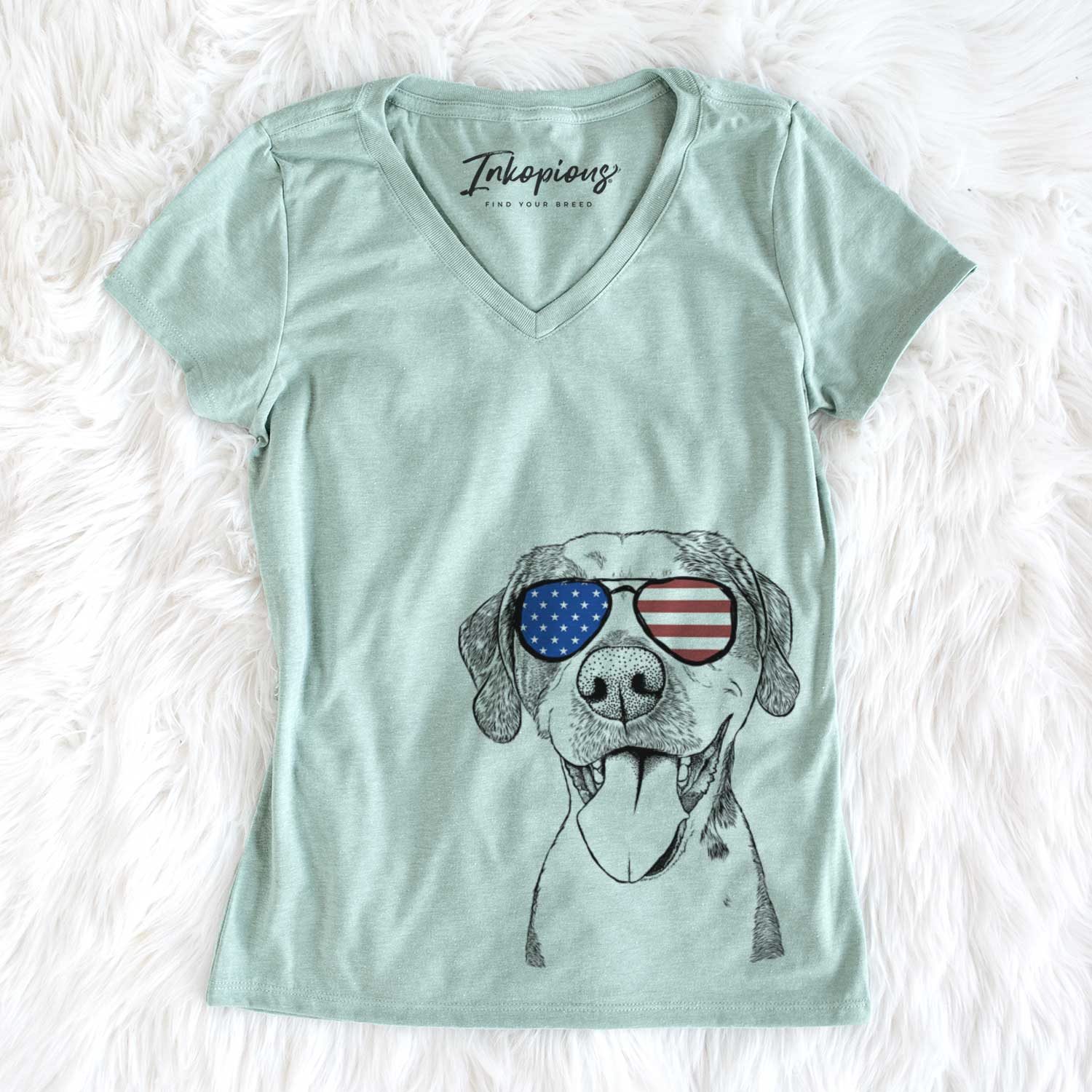 USA Ace Boogie the Mixed Breed - Women's Perfect V-neck Shirt