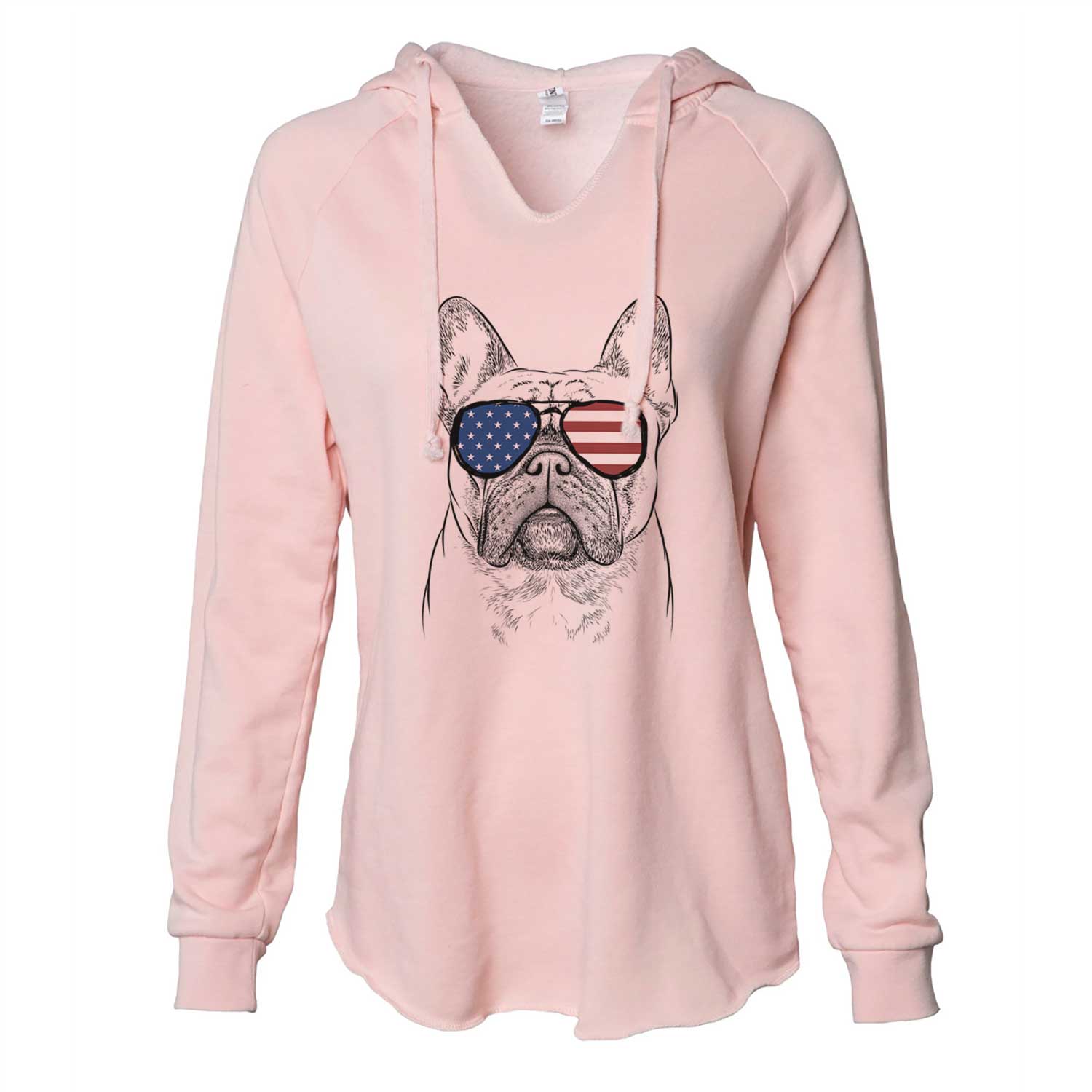 USA Acelynn the French Bulldog - Cali Wave Hooded Sweatshirt