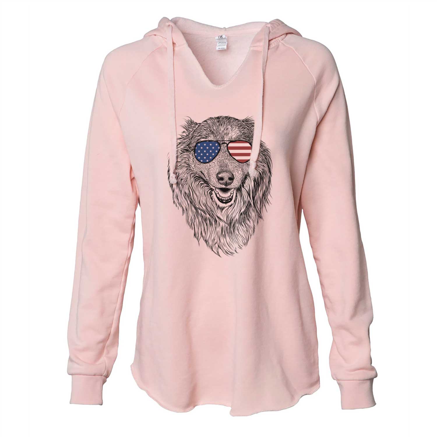 USA Addie the Collie Mix - Cali Wave Hooded Sweatshirt