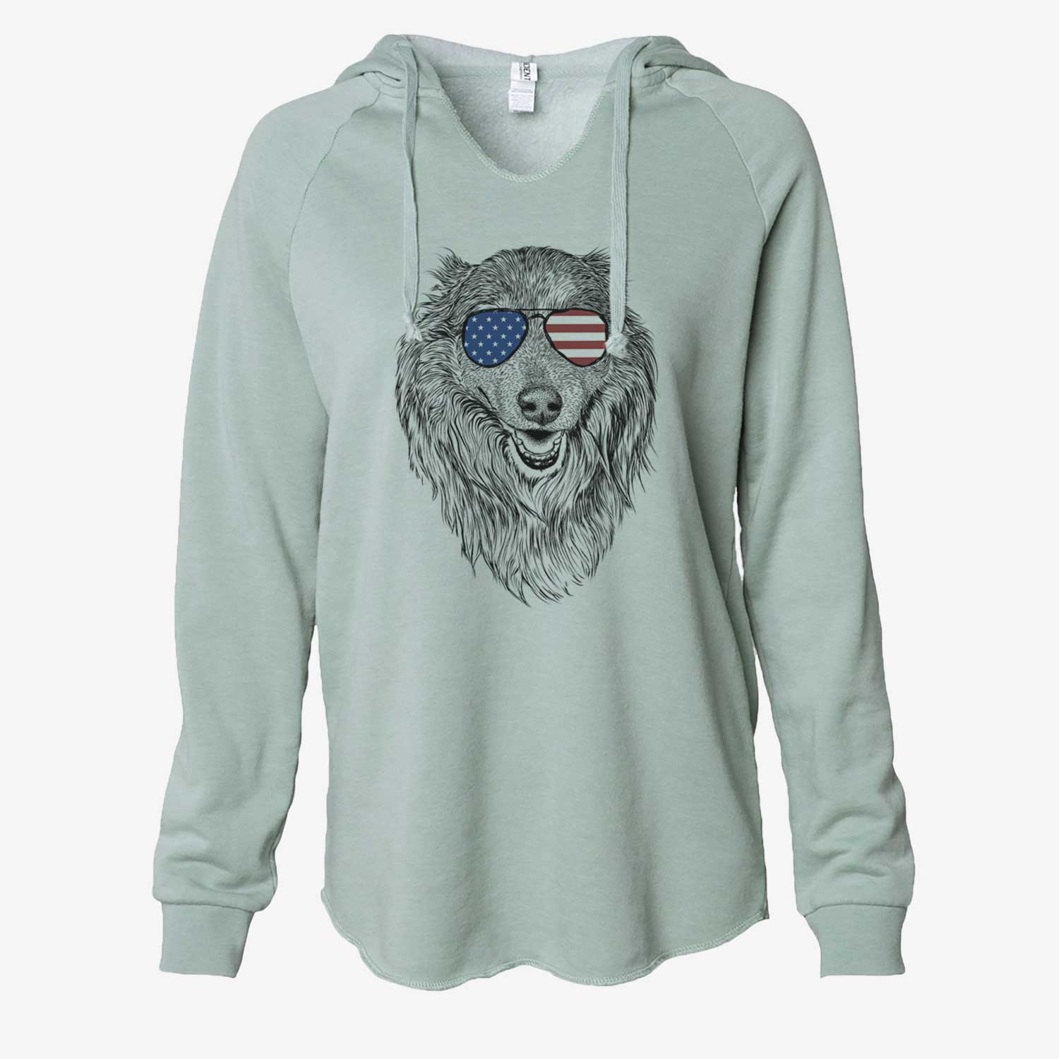 USA Addie the Collie Mix - Cali Wave Hooded Sweatshirt