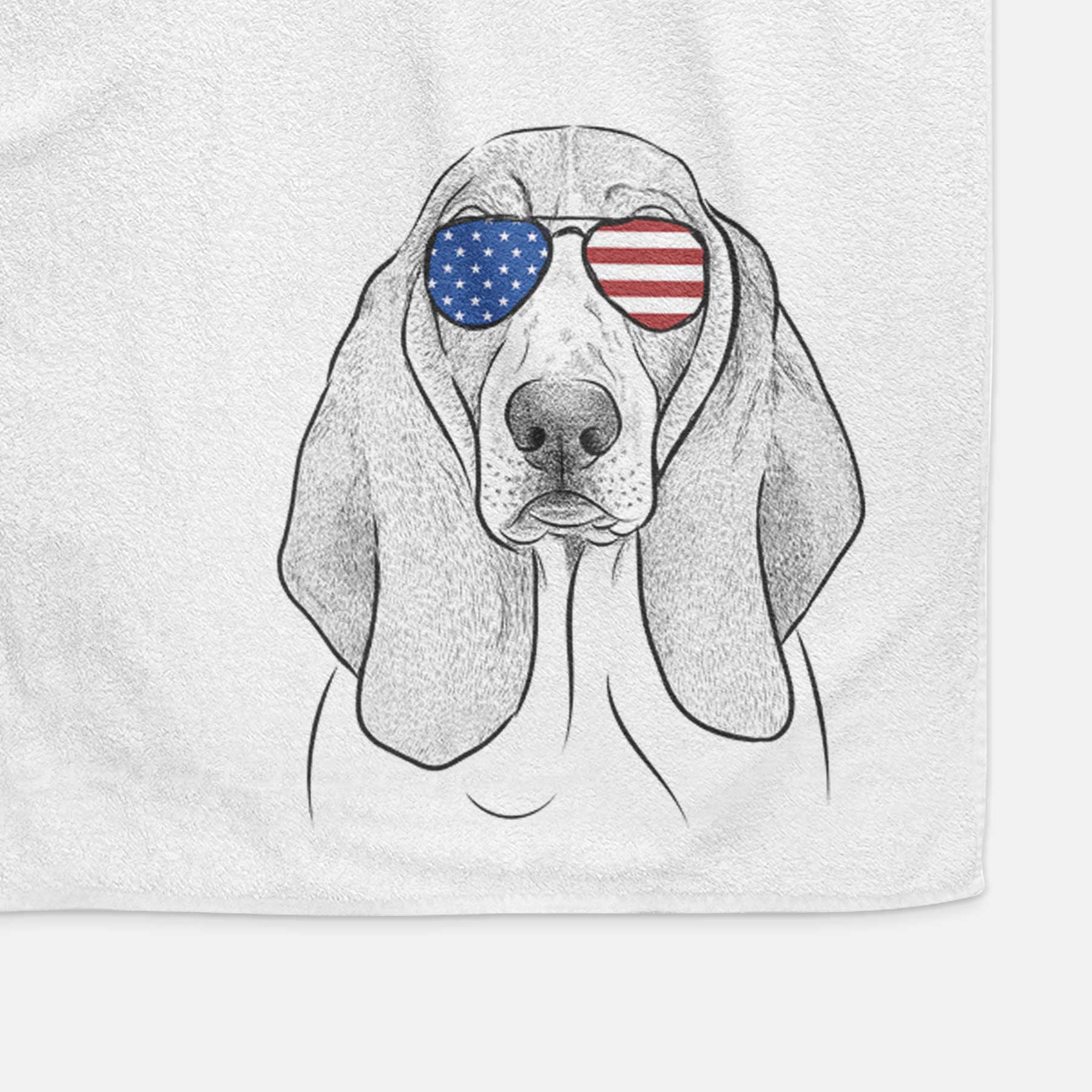 Addison the Basset Hound Decorative Hand Towel