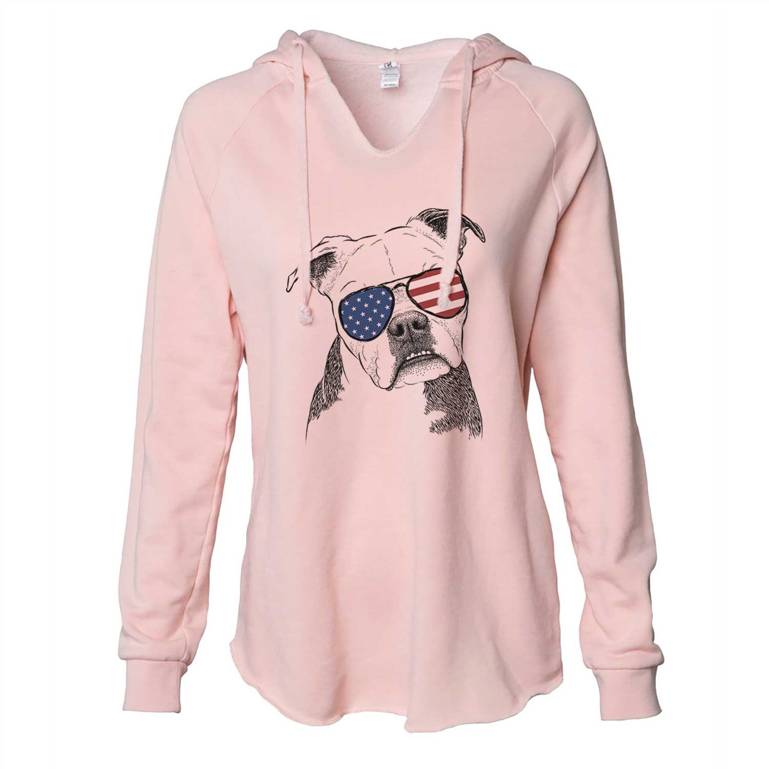 USA Aggy the Olde English Bulldogge - Cali Wave Hooded Sweatshirt