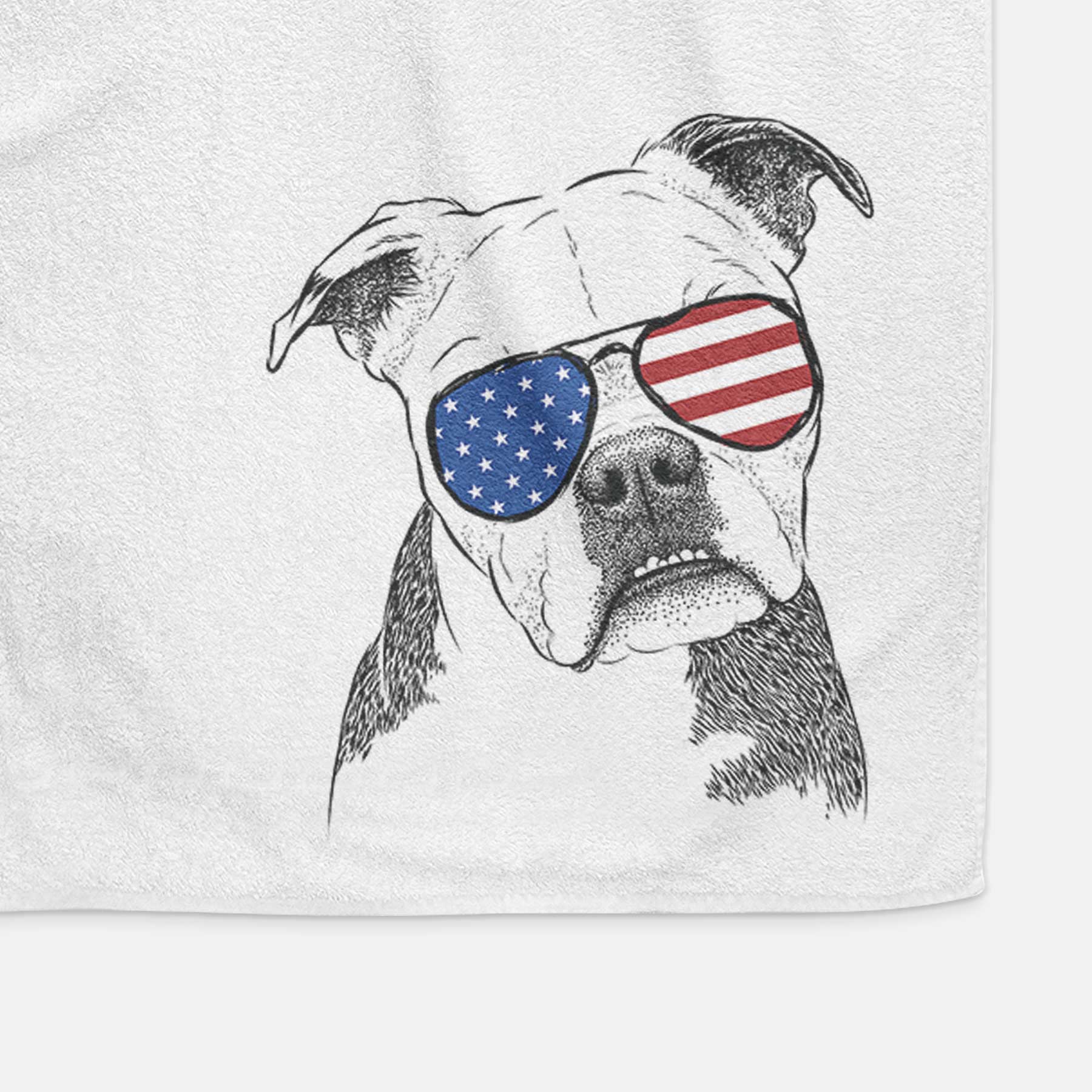 Aggy the Olde English Bulldogge Decorative Hand Towel