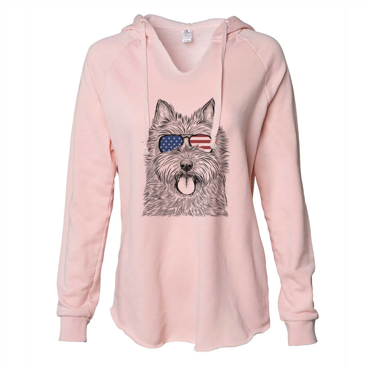 USA Alfie the Norwich Terrier - Cali Wave Hooded Sweatshirt