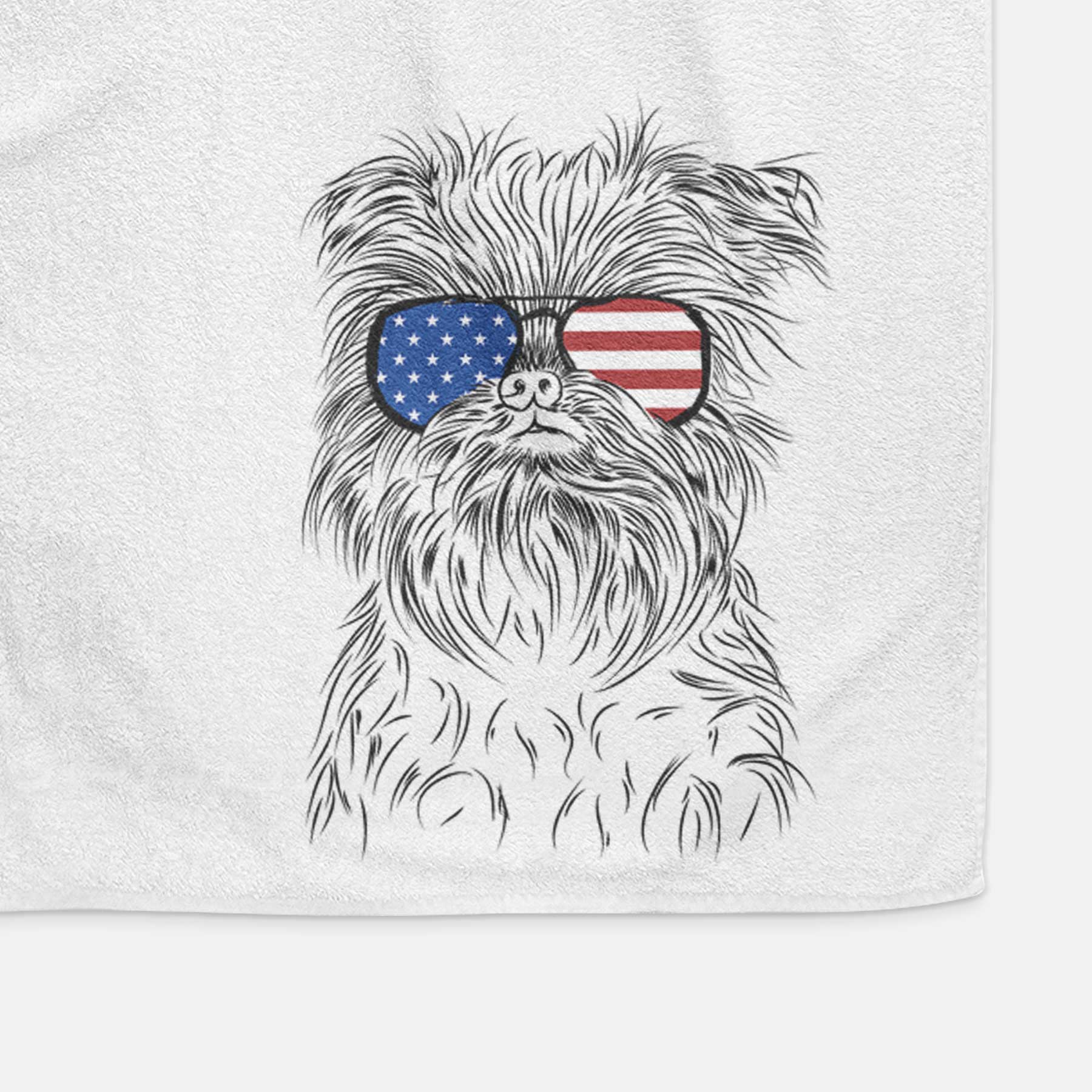 Alo the Brussels Griffon Decorative Hand Towel