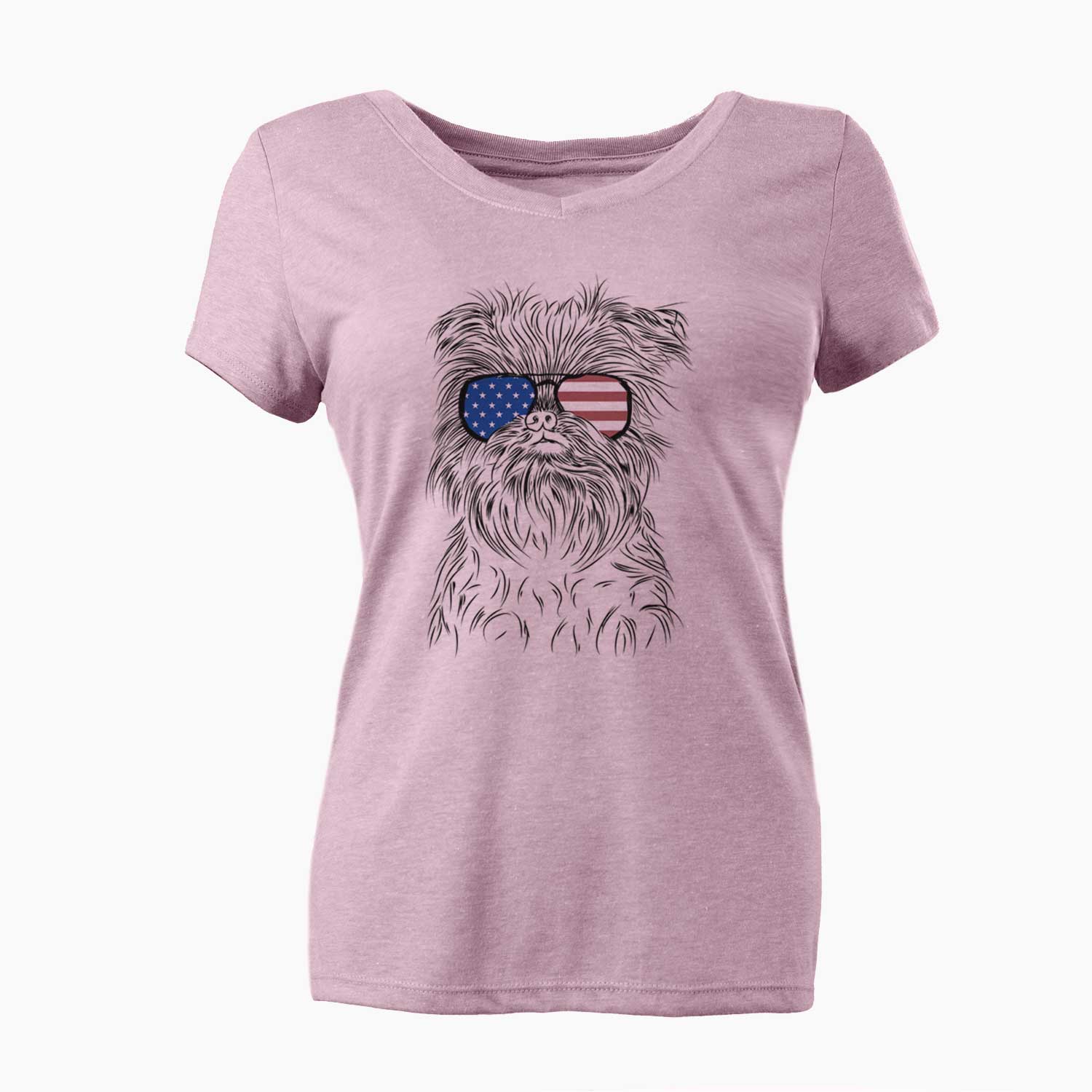 USA Alo the Brussels Griffon - Women's Perfect V-neck Shirt