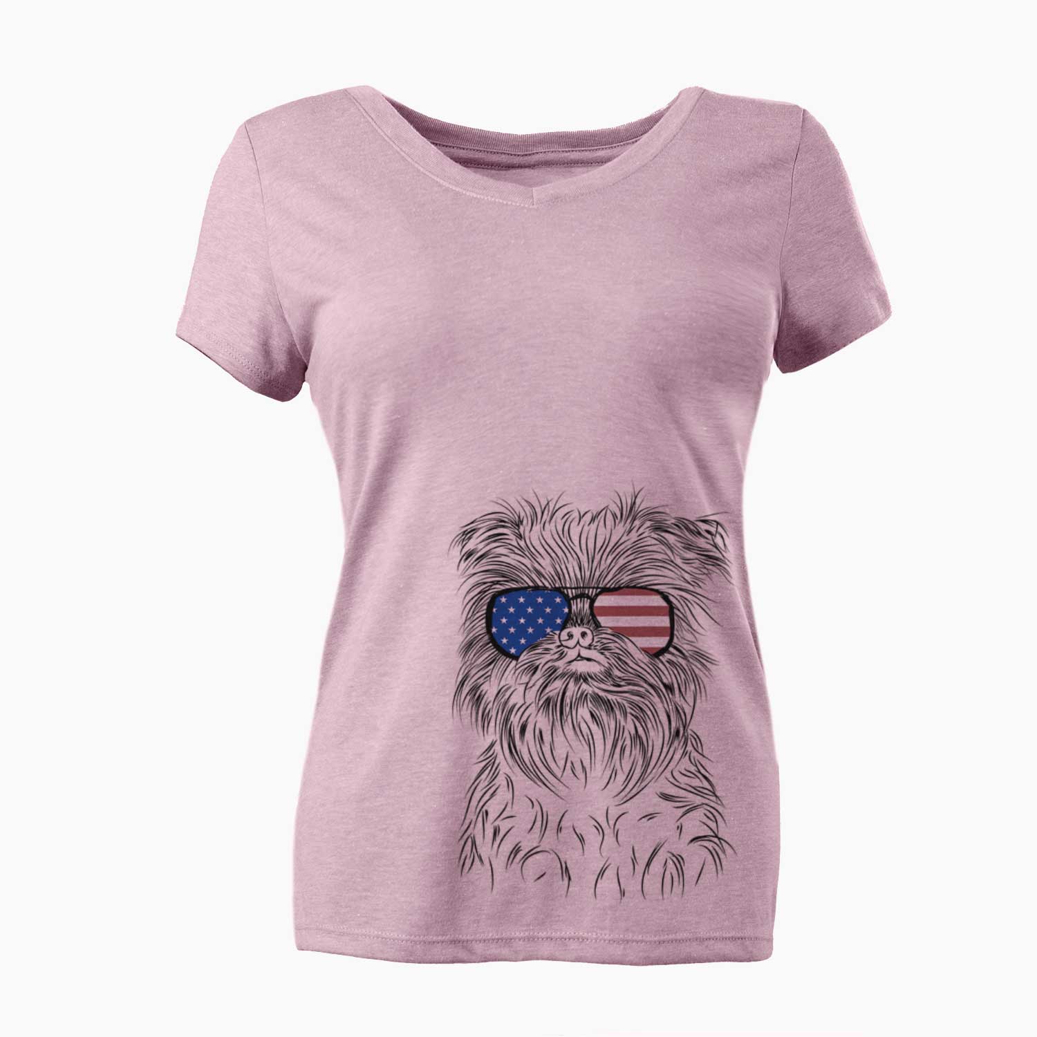 USA Alo the Brussels Griffon - Women's Perfect V-neck Shirt