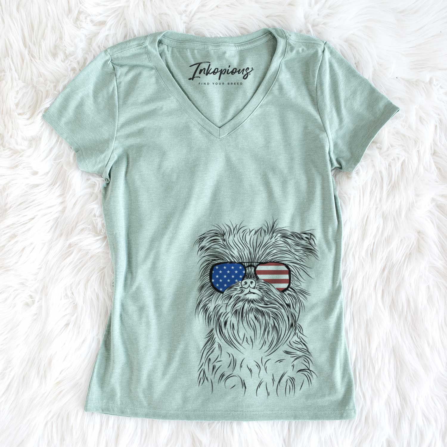 USA Alo the Brussels Griffon - Women's Perfect V-neck Shirt