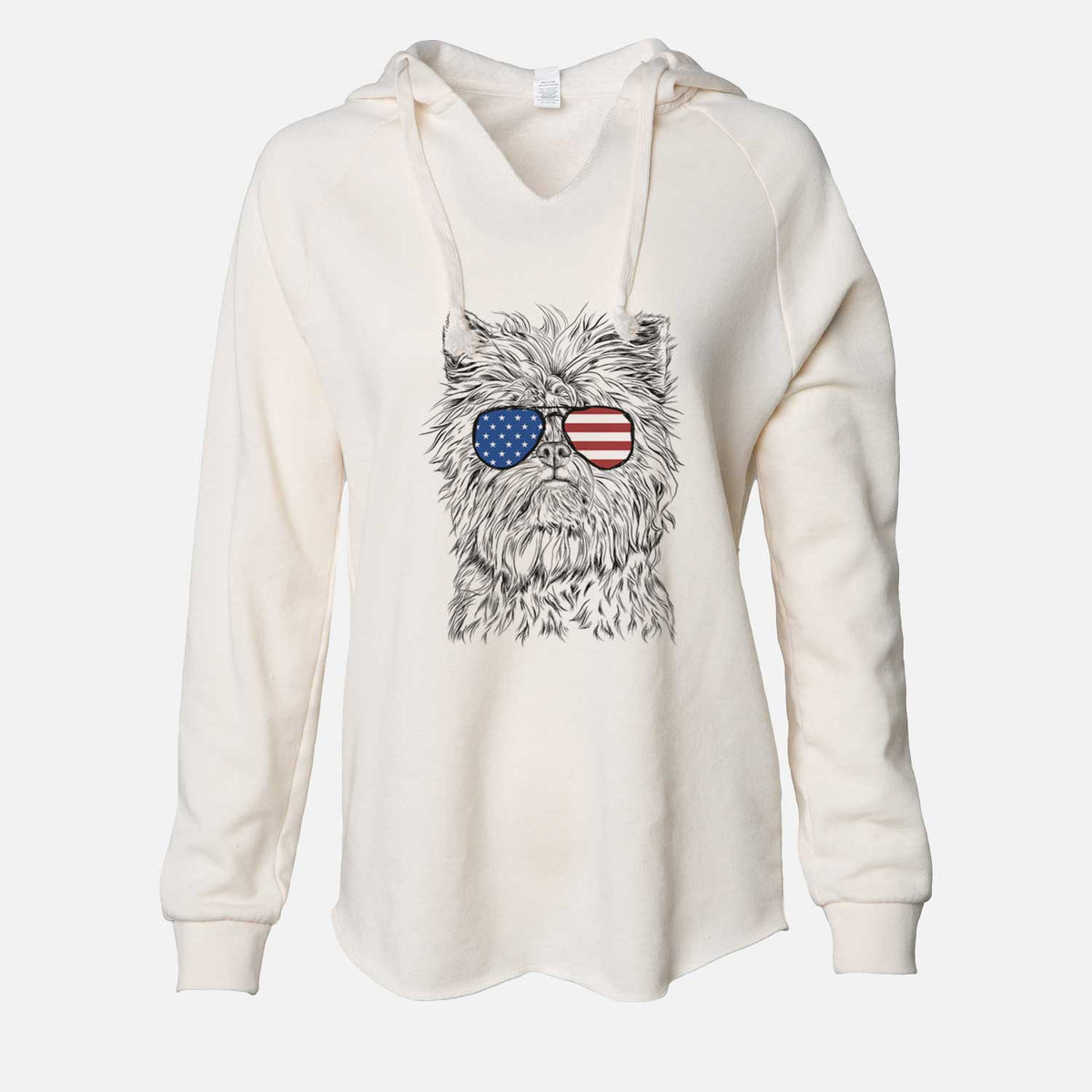 USA Alvin the Affenpinscher - Cali Wave Hooded Sweatshirt