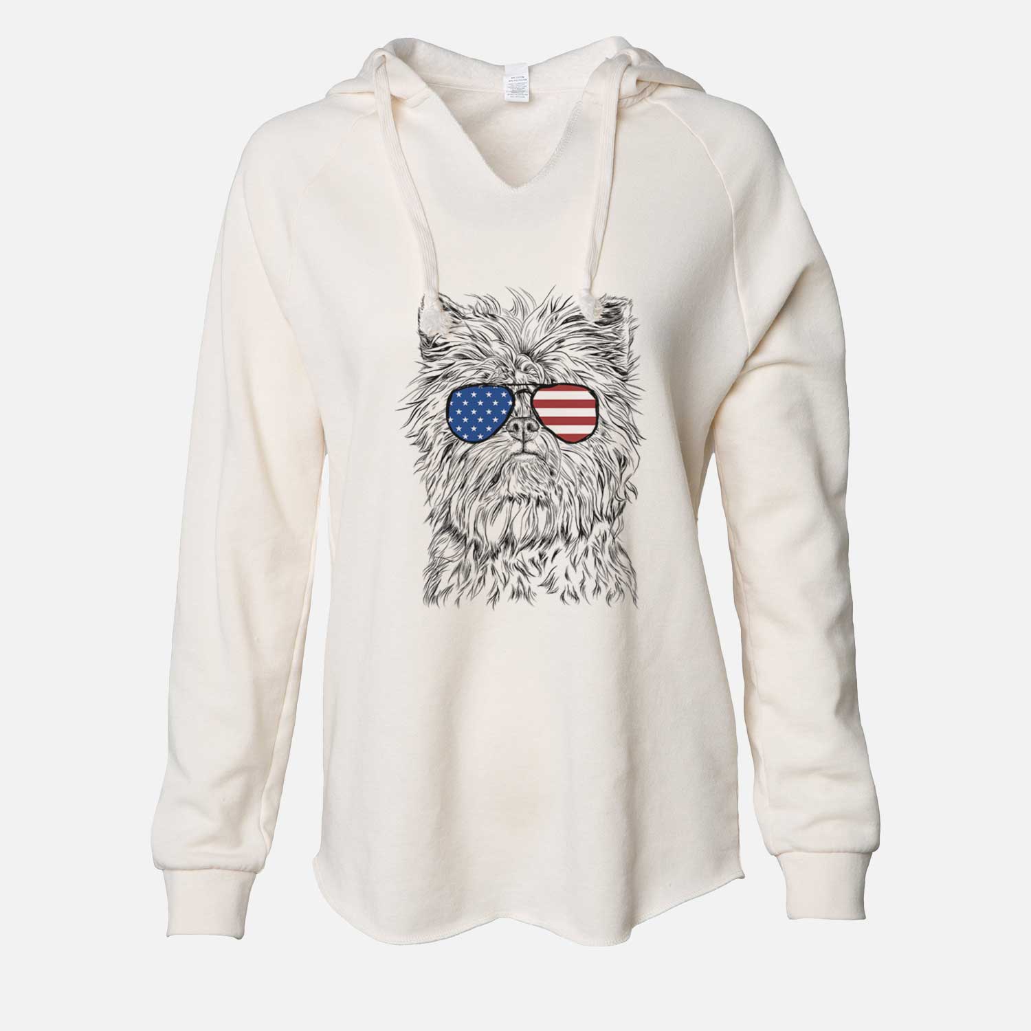 USA Alvin the Affenpinscher - Cali Wave Hooded Sweatshirt