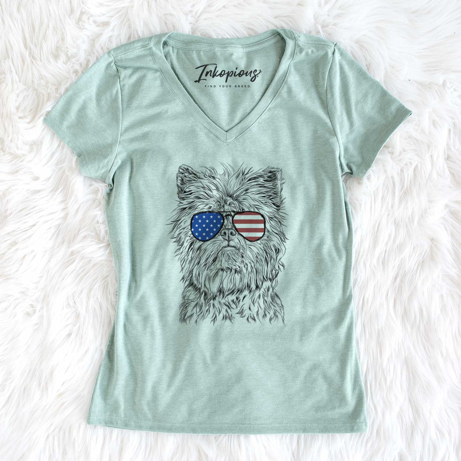 USA Alvin the Affenpinscher - Women's Perfect V-neck Shirt