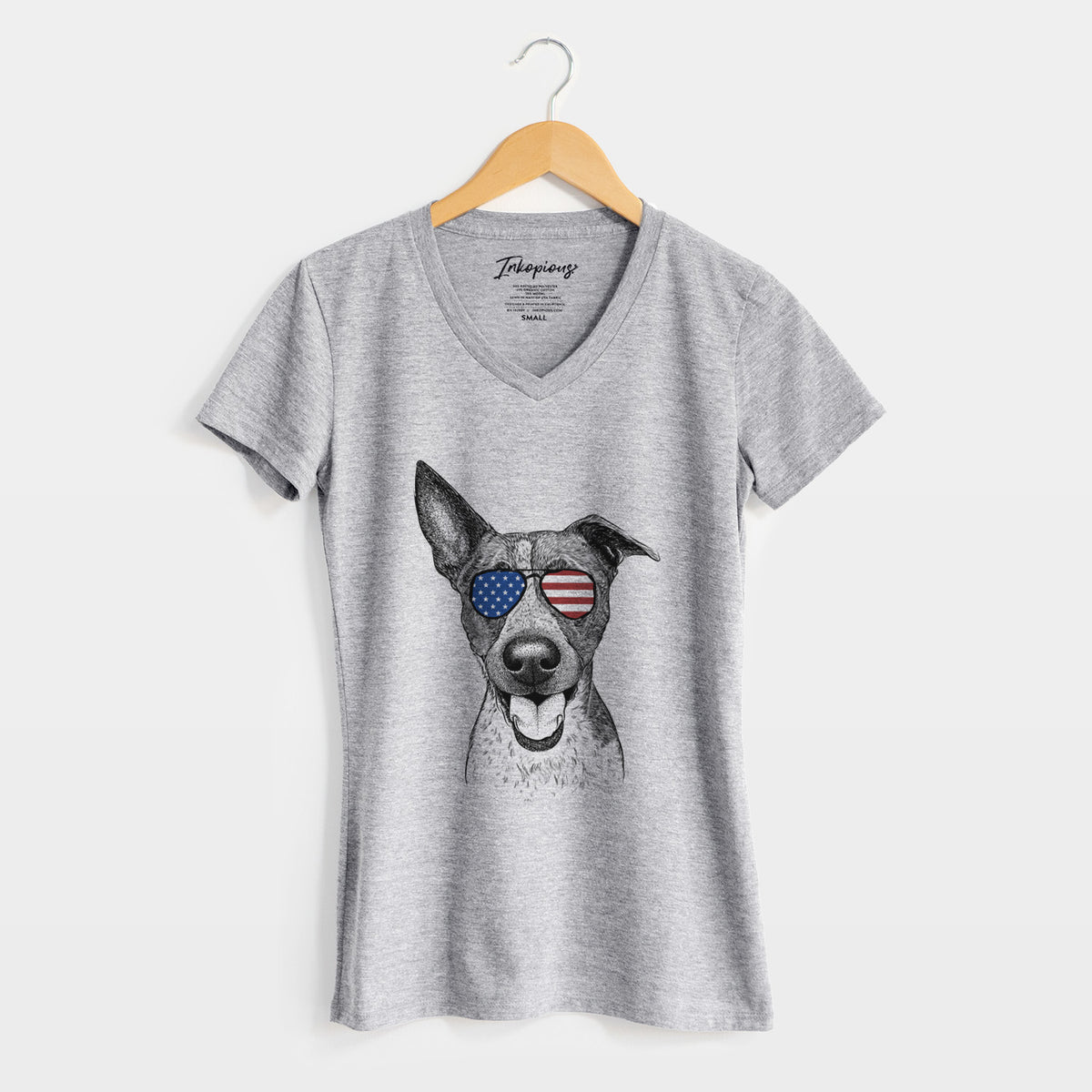 USA Amigo the Heeler Mix - Women&#39;s Perfect V-neck Shirt