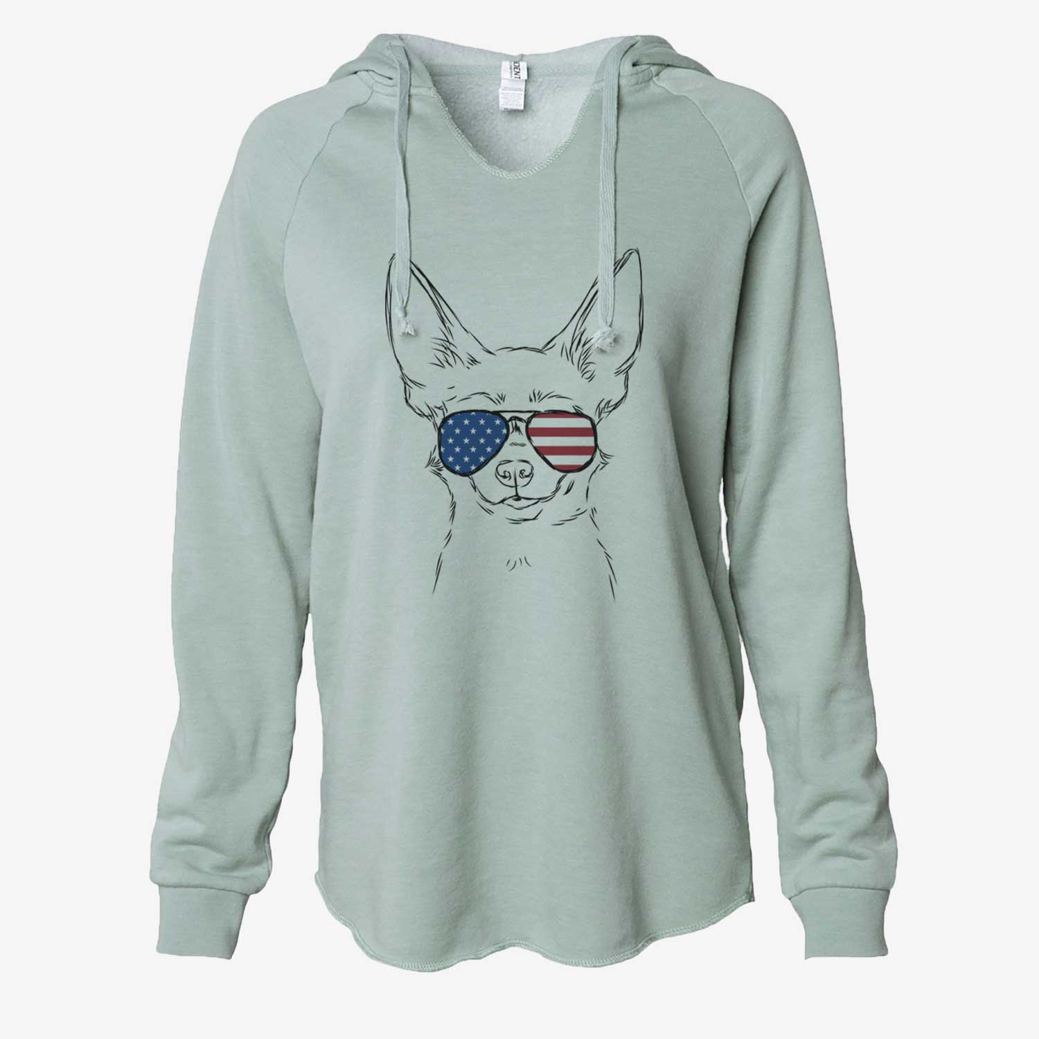 USA Amos the Chihuahua - Cali Wave Hooded Sweatshirt