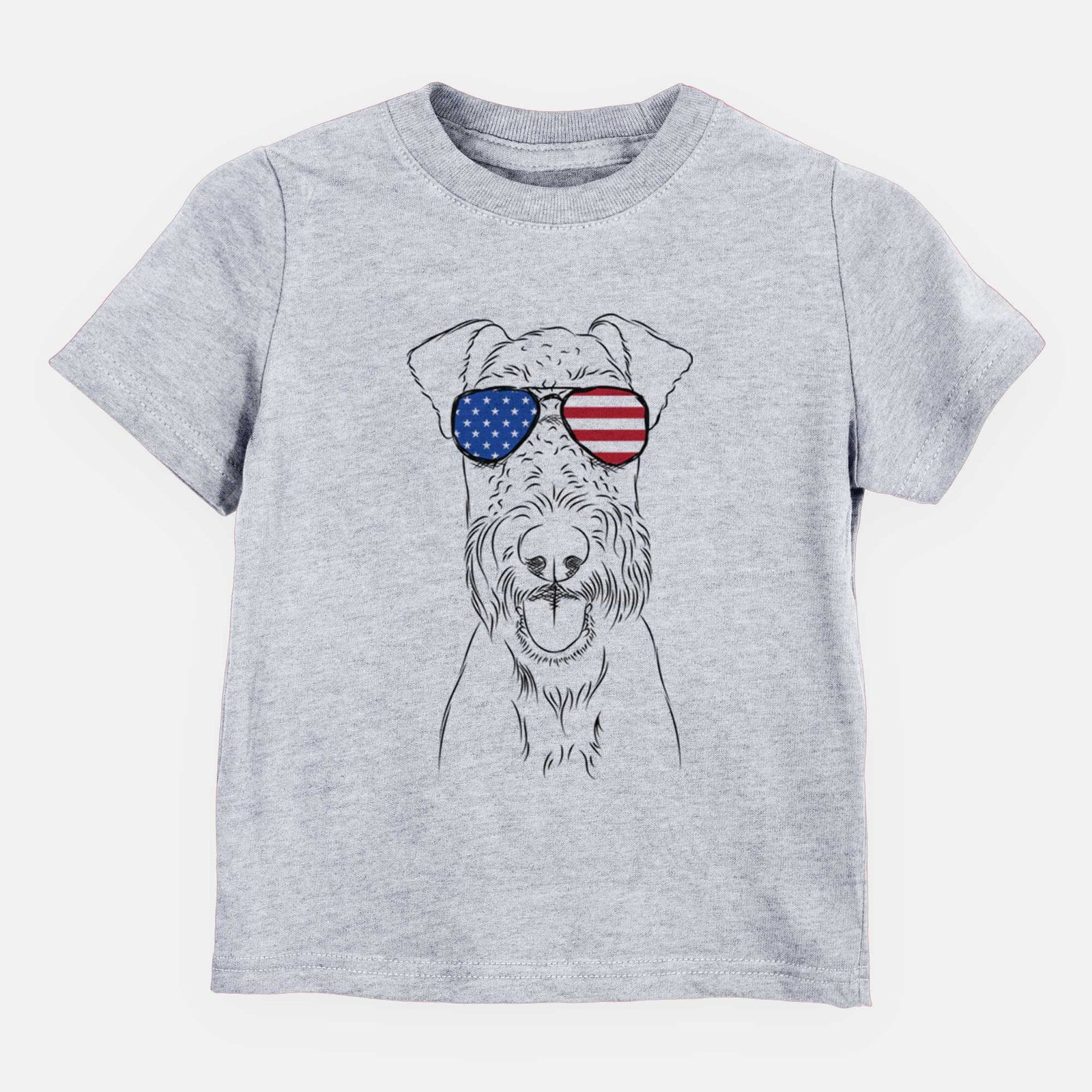 USA Andy the Airedale Terrier - Kids/Youth/Toddler Shirt