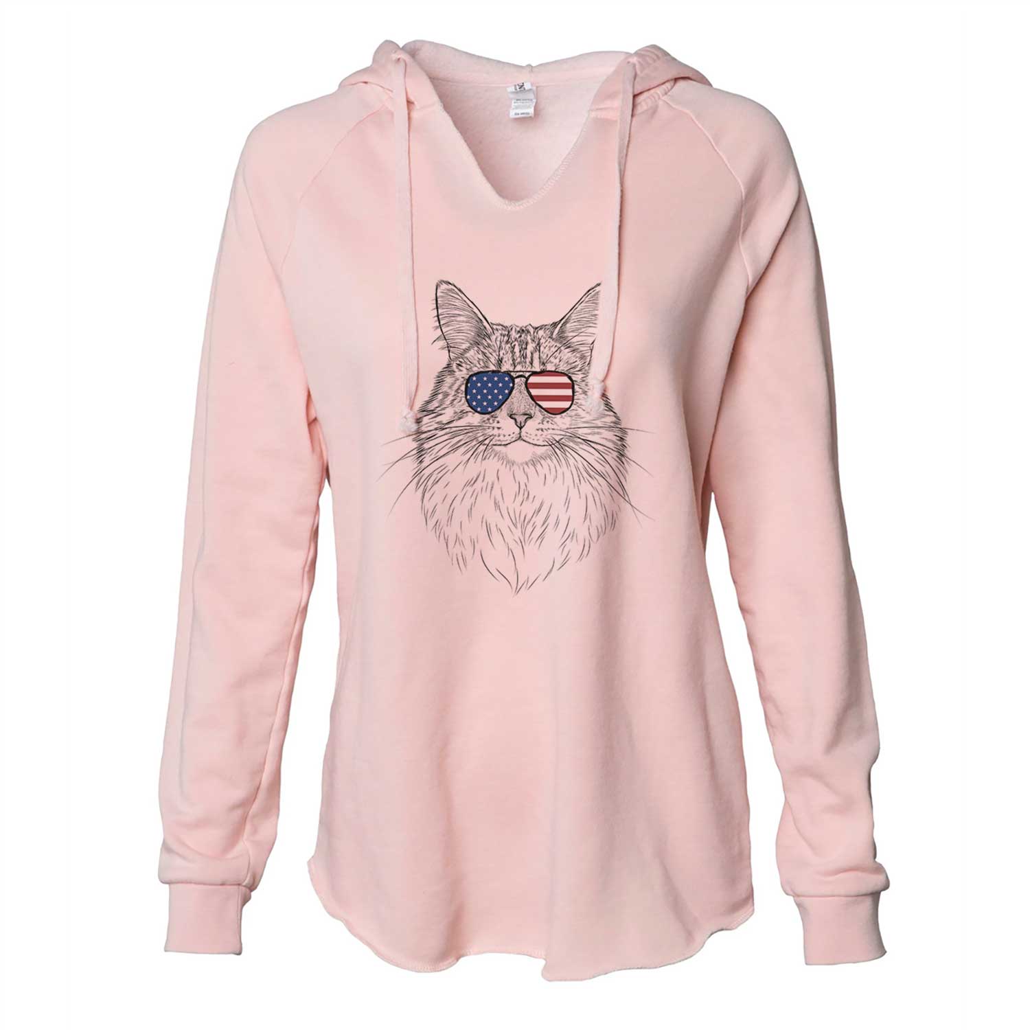 USA Angel the Maine Coon Cat - Cali Wave Hooded Sweatshirt