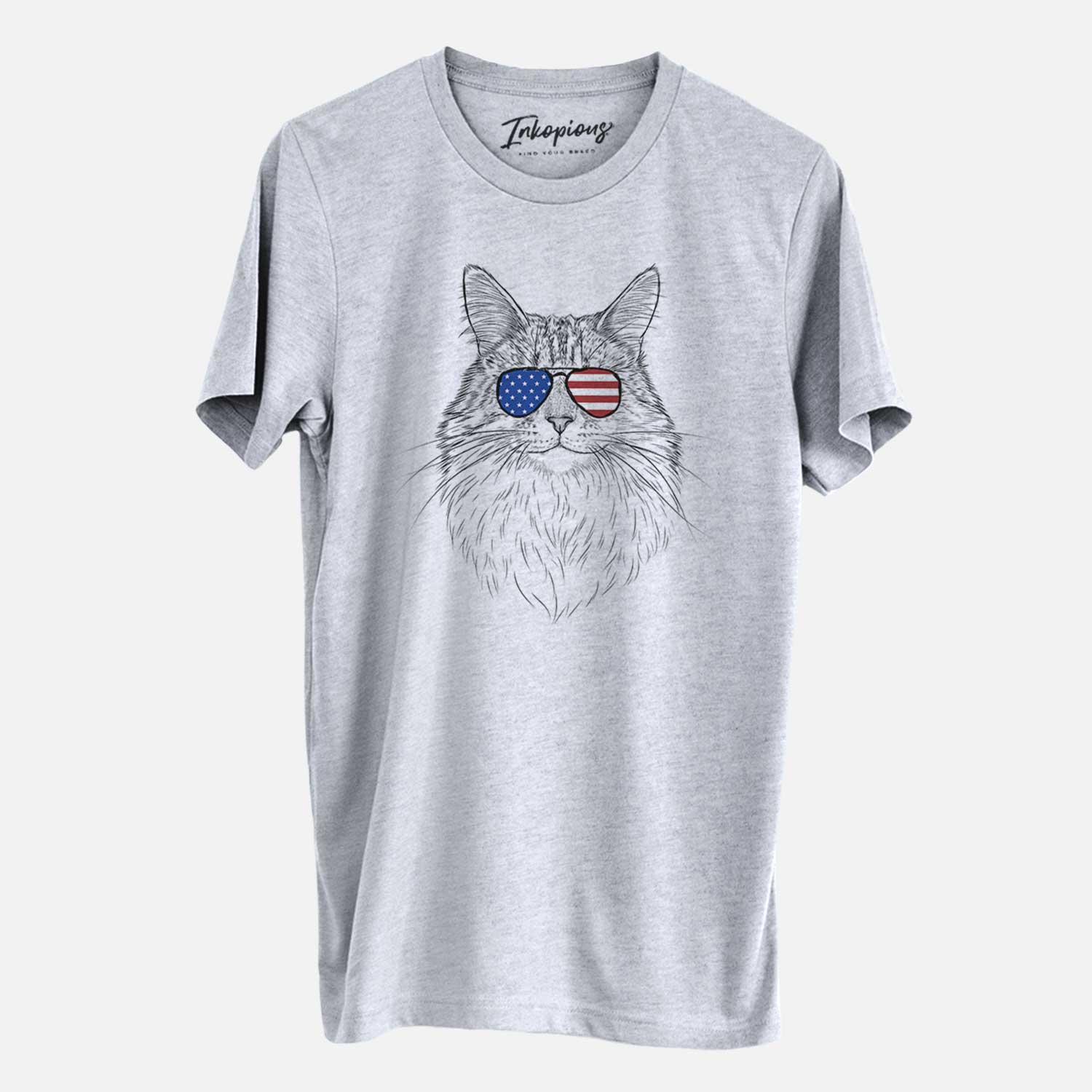 USA Angel the Maine Coon Cat - Unisex Crewneck