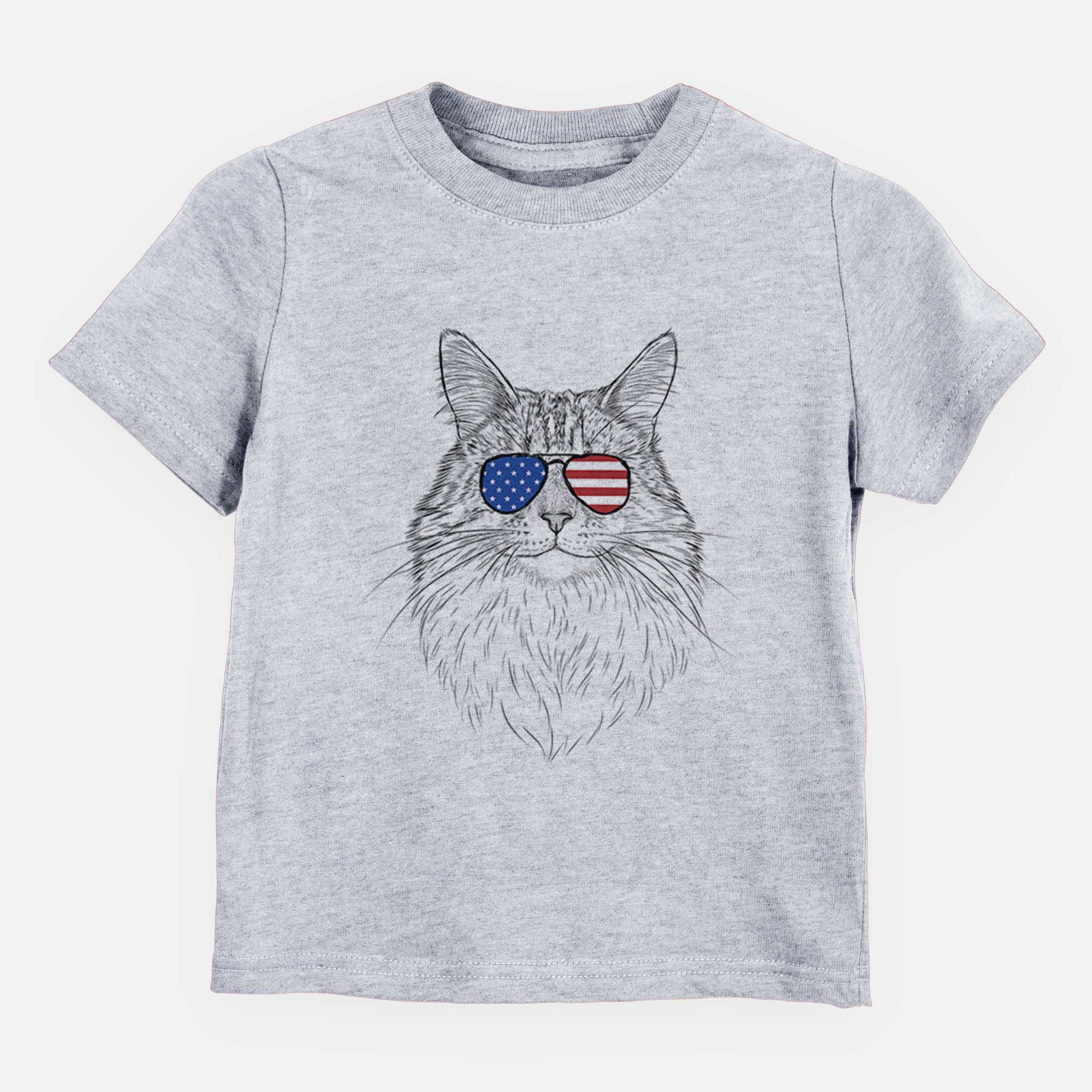 USA Angel the Maine Coon Cat - Kids/Youth/Toddler Shirt