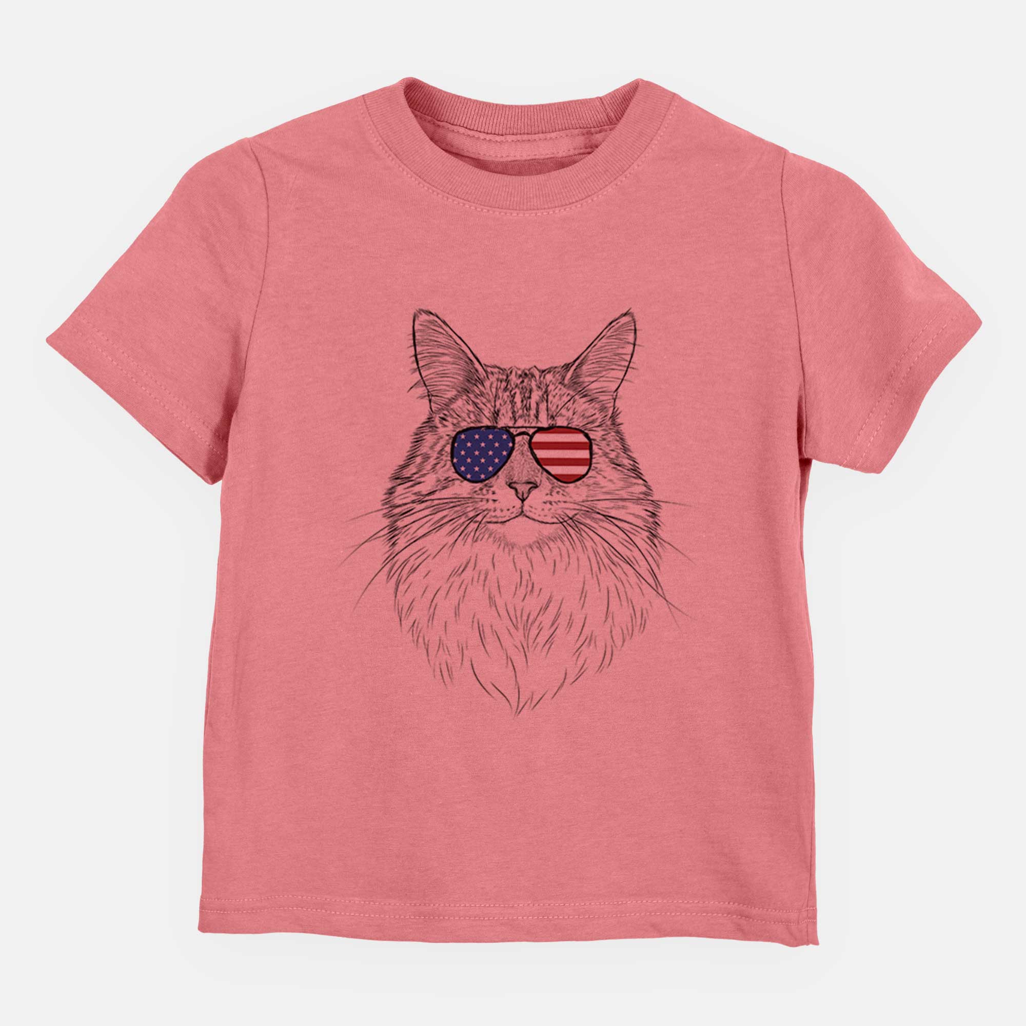 USA Angel the Maine Coon Cat - Kids/Youth/Toddler Shirt