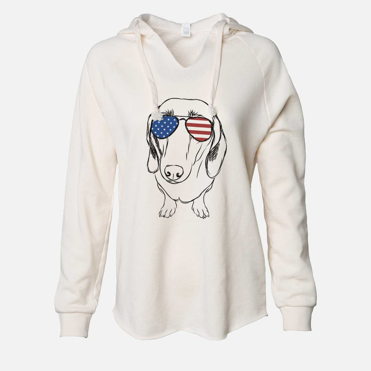 USA Annabelle the Dachshund - Cali Wave Hooded Sweatshirt