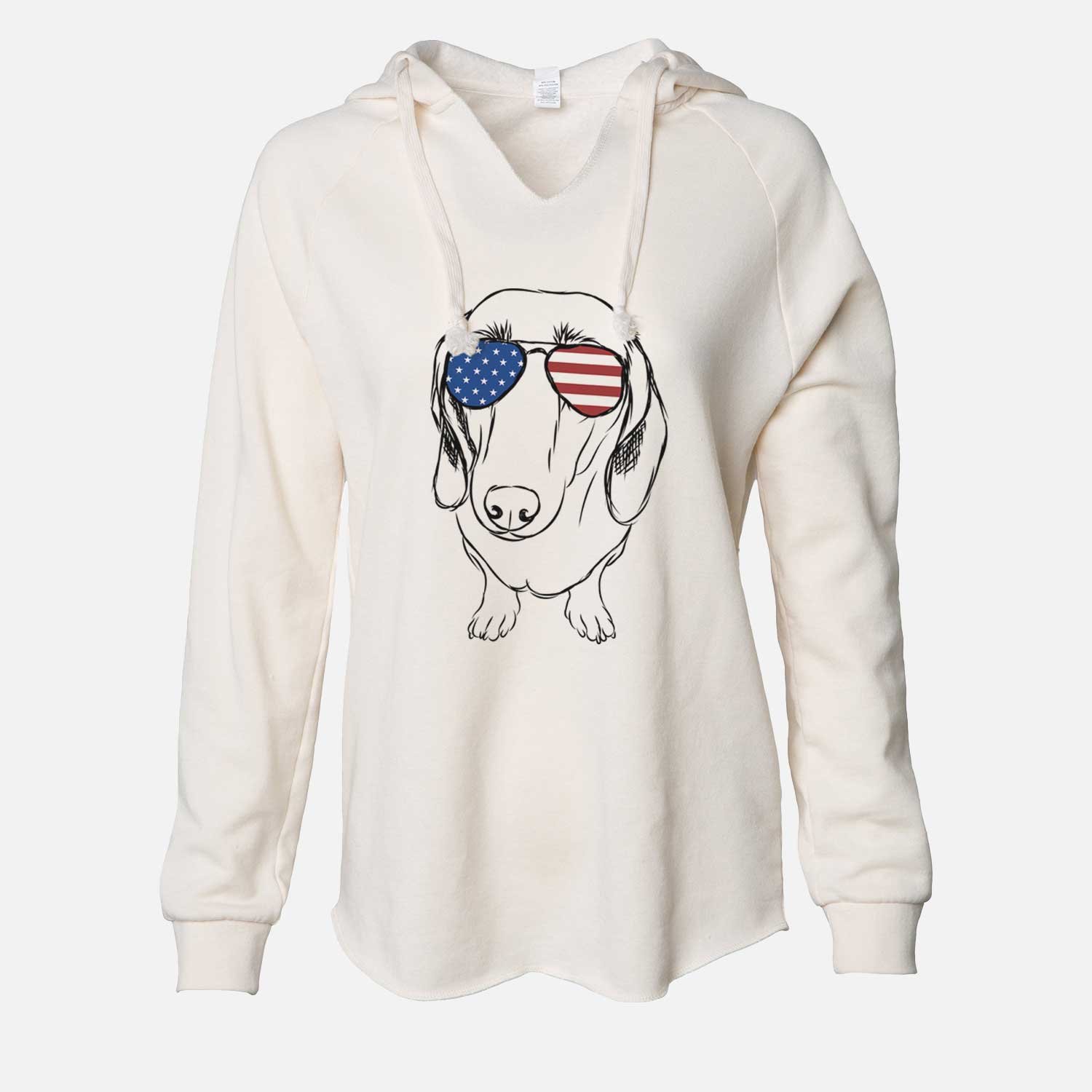 USA Annabelle the Dachshund - Cali Wave Hooded Sweatshirt