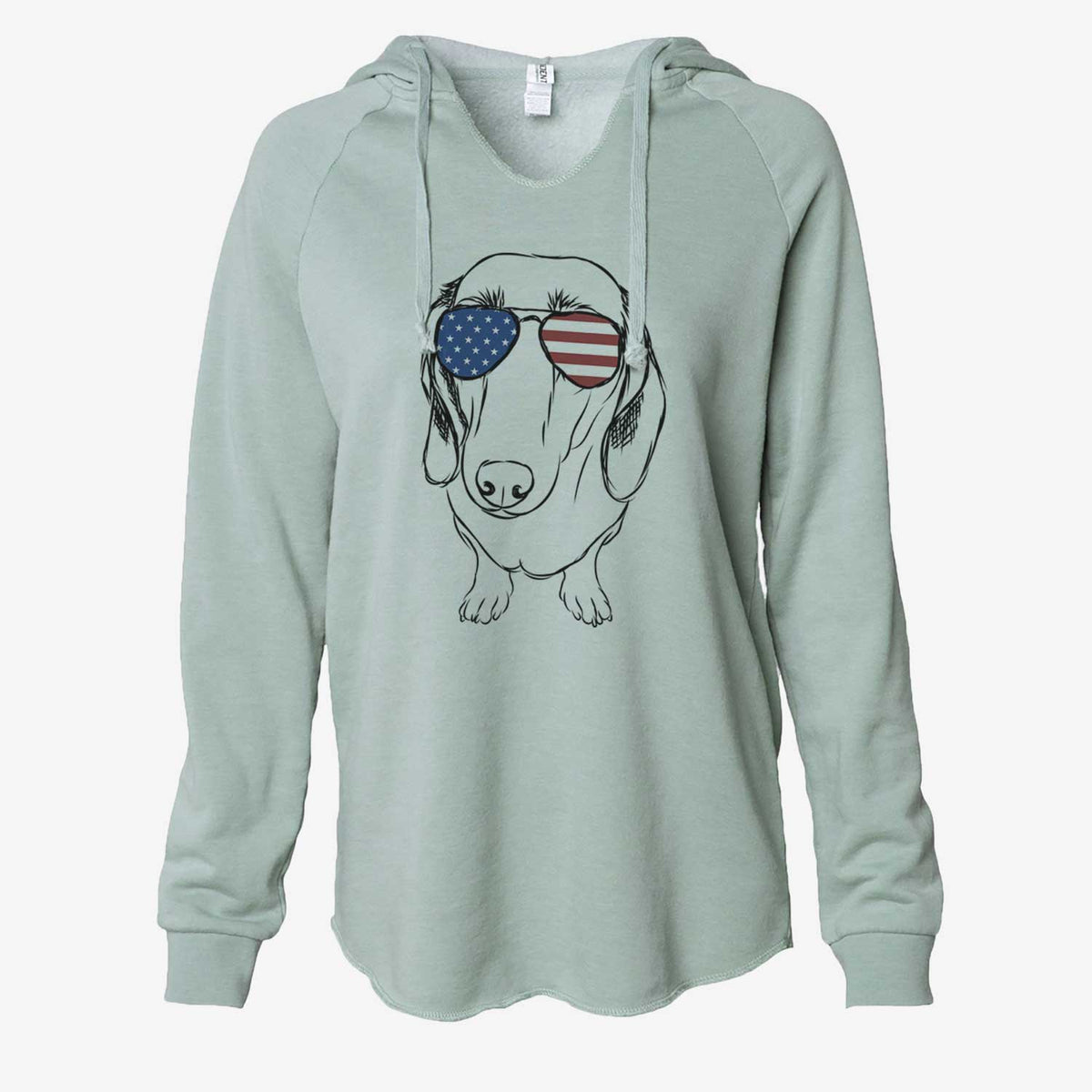 USA Annabelle the Dachshund - Cali Wave Hooded Sweatshirt