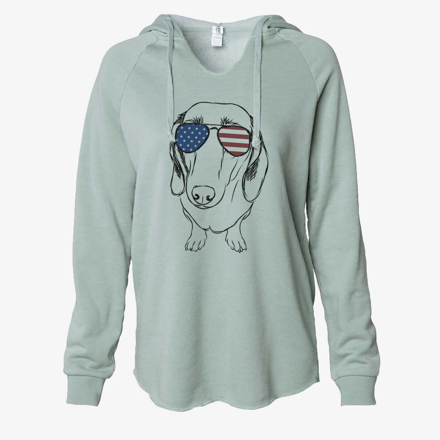 USA Annabelle the Dachshund - Cali Wave Hooded Sweatshirt